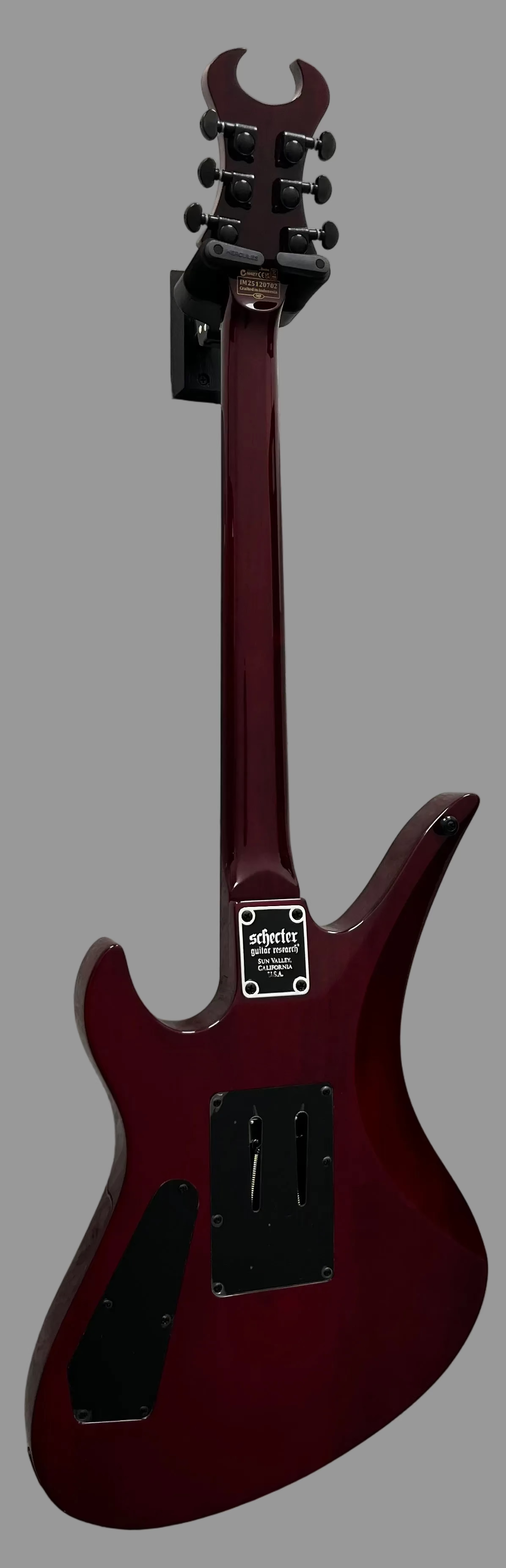 Schecter Synyster Standard Plus Transparent Deep Red 1753-SHC SERIAL NUMBER IM25120702 - 7 LBS 10 OZ