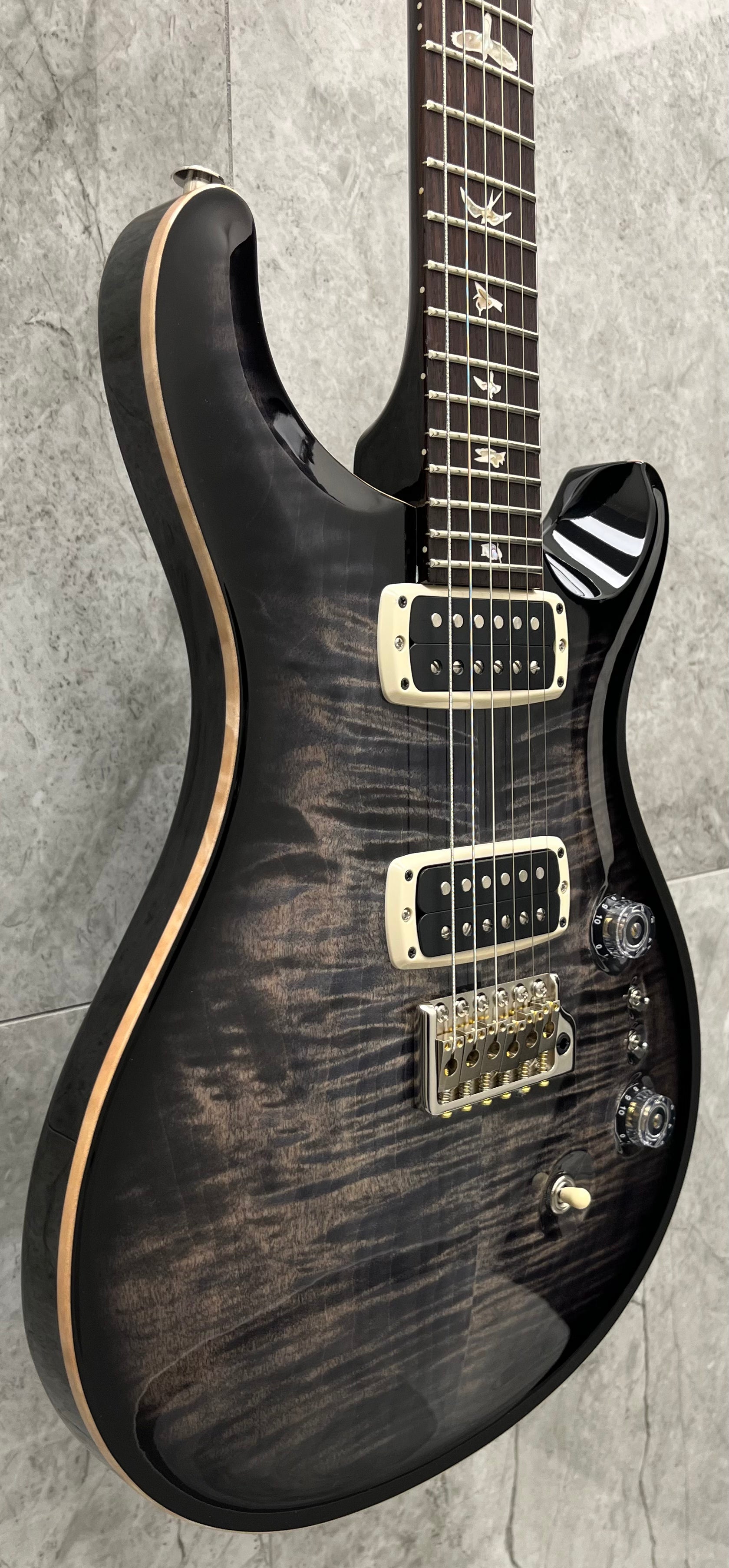 PRS Custom 24-08 MADE IN THE USA Electric Guitar w Hardshell Case CB - Charcoal Burst 112792::CB: