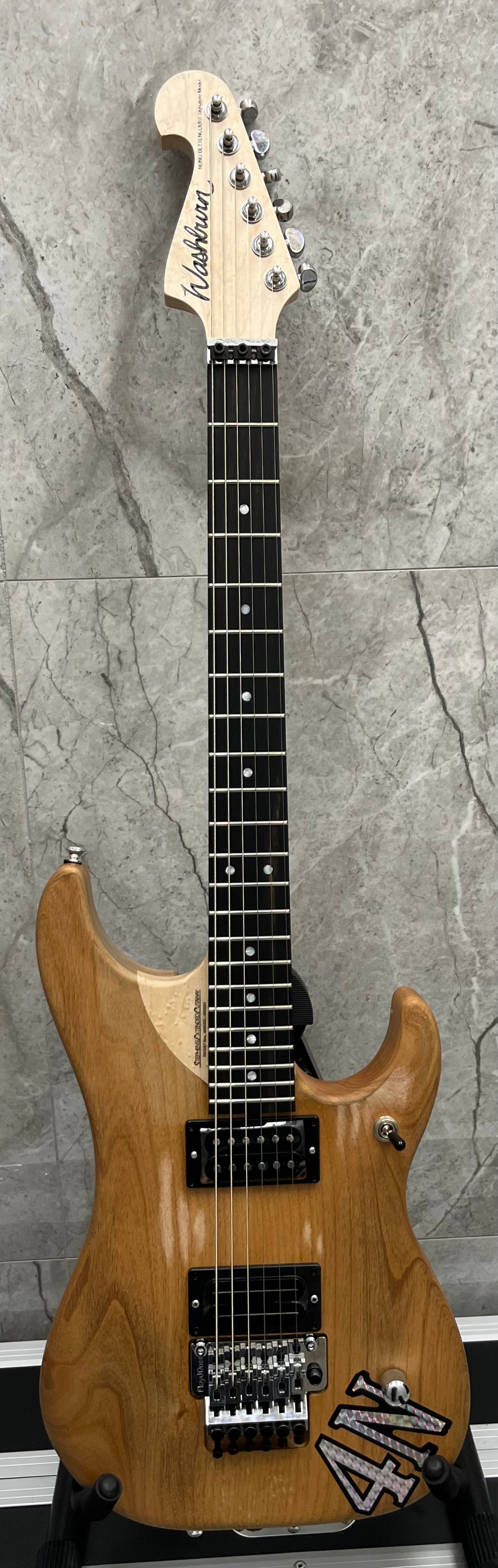 Washburn Nuno Bettencourt USA Series Electric Guitar With Hardcase, Matte Natural 4N-D SERIAL NUMBER 2510008 - 7.0 LBS