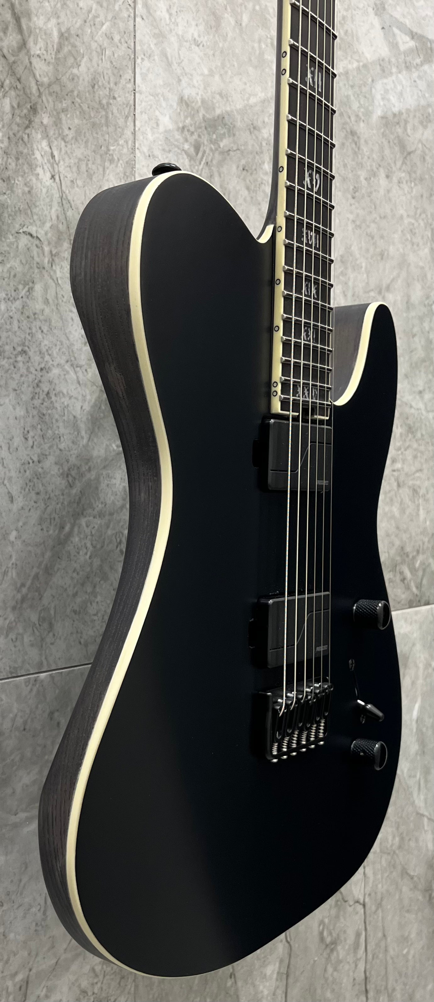 Schecter PT SLS Evil Twin Electric Guitar Satin Black 1342-SHC SERIAL NUMBER W24070442 - 7.6 LBS
