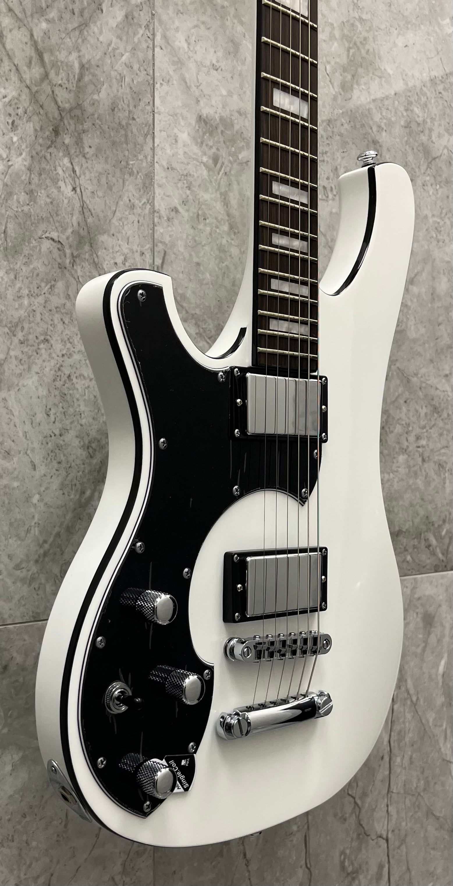 Schecter Stargazer-6 Left Handed Electric Guitar Gloss White 686-SHC SERIAL NUMBER IM25011787 - 8.0 LBS