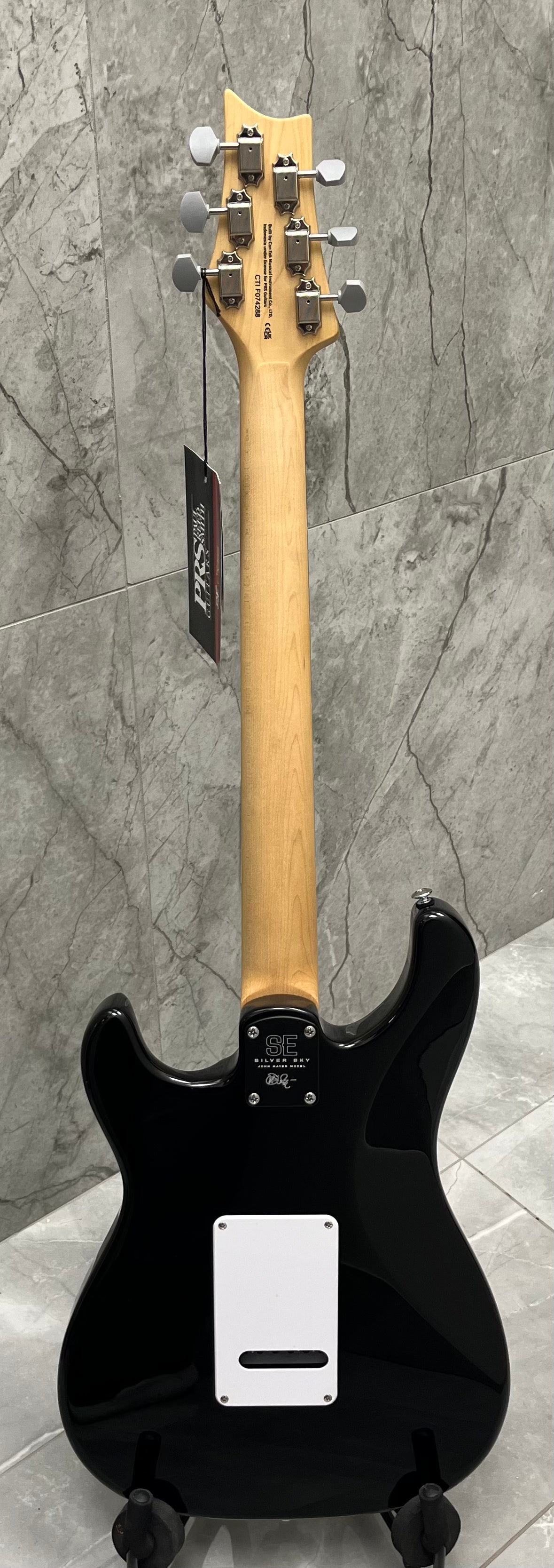 PRS Guitars John Mayer Silver Sky SE Electric Guitar with Gigbag - Piano Black 109639::9J: SERIAL NUMBER CTIF074288 - 7 LBS 5 OZ