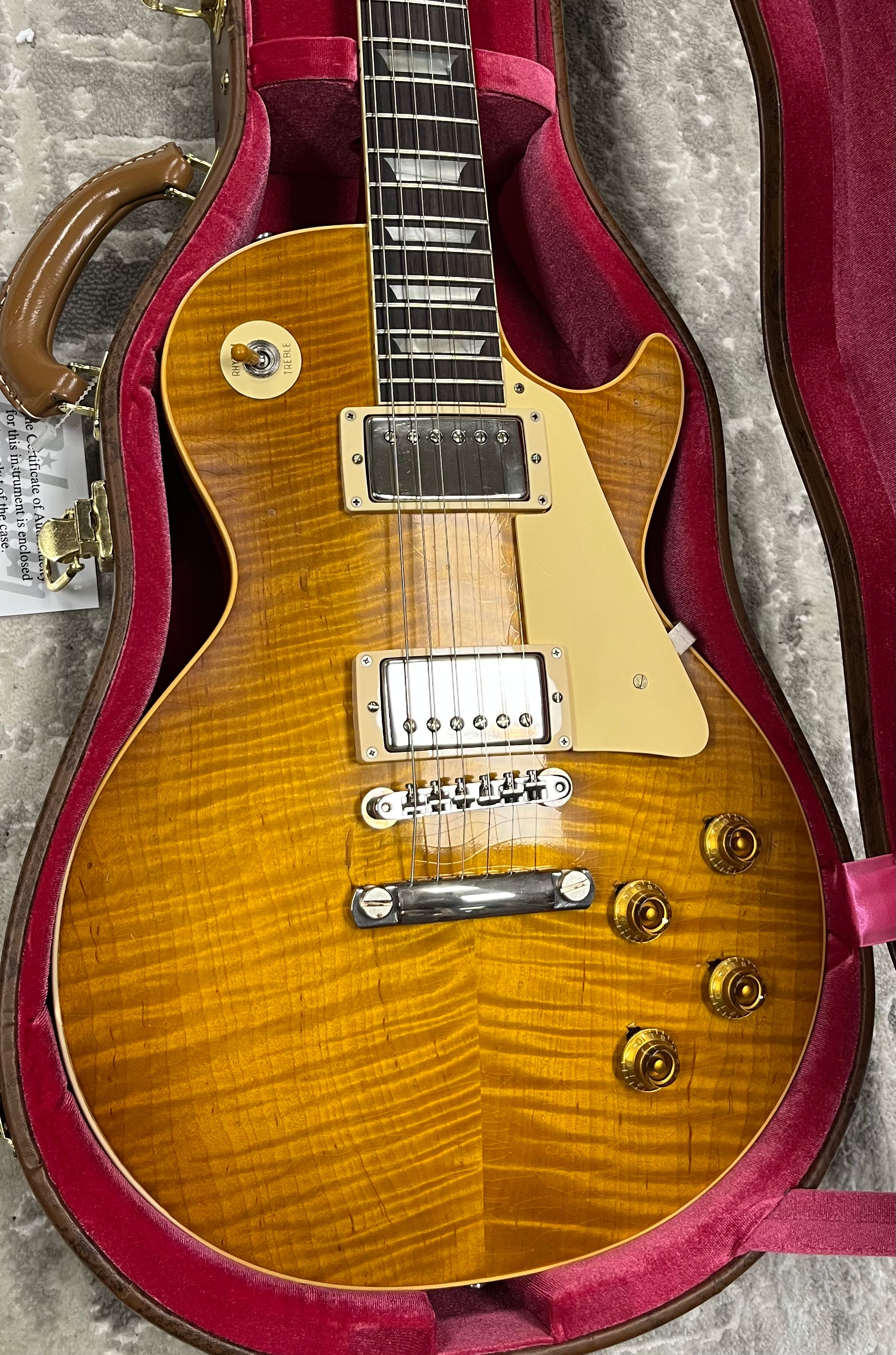 Gibson USA Custom Shop Murphy Lab 1959 Les Paul Standard Dirty Lemon Burst Light Aged - Dirty Lemon LPR59LADLNH SERIAL NUMBER 943368 - 8.6 LBS