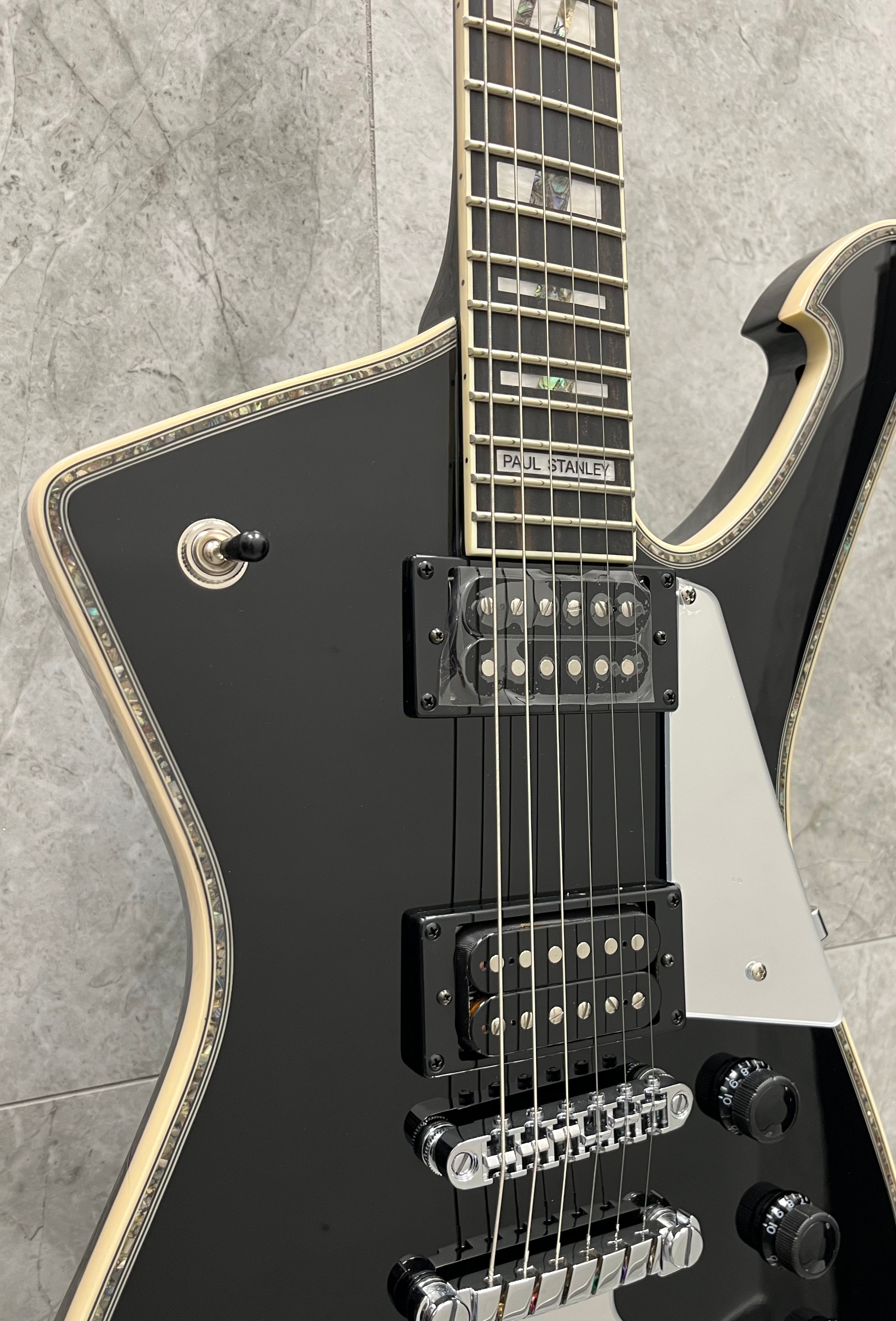 Ibanez Paul Stanley Signature Series PS120BK Electric Guitar SERIAL NUMBER 4L241000110 - 8.6 LBS