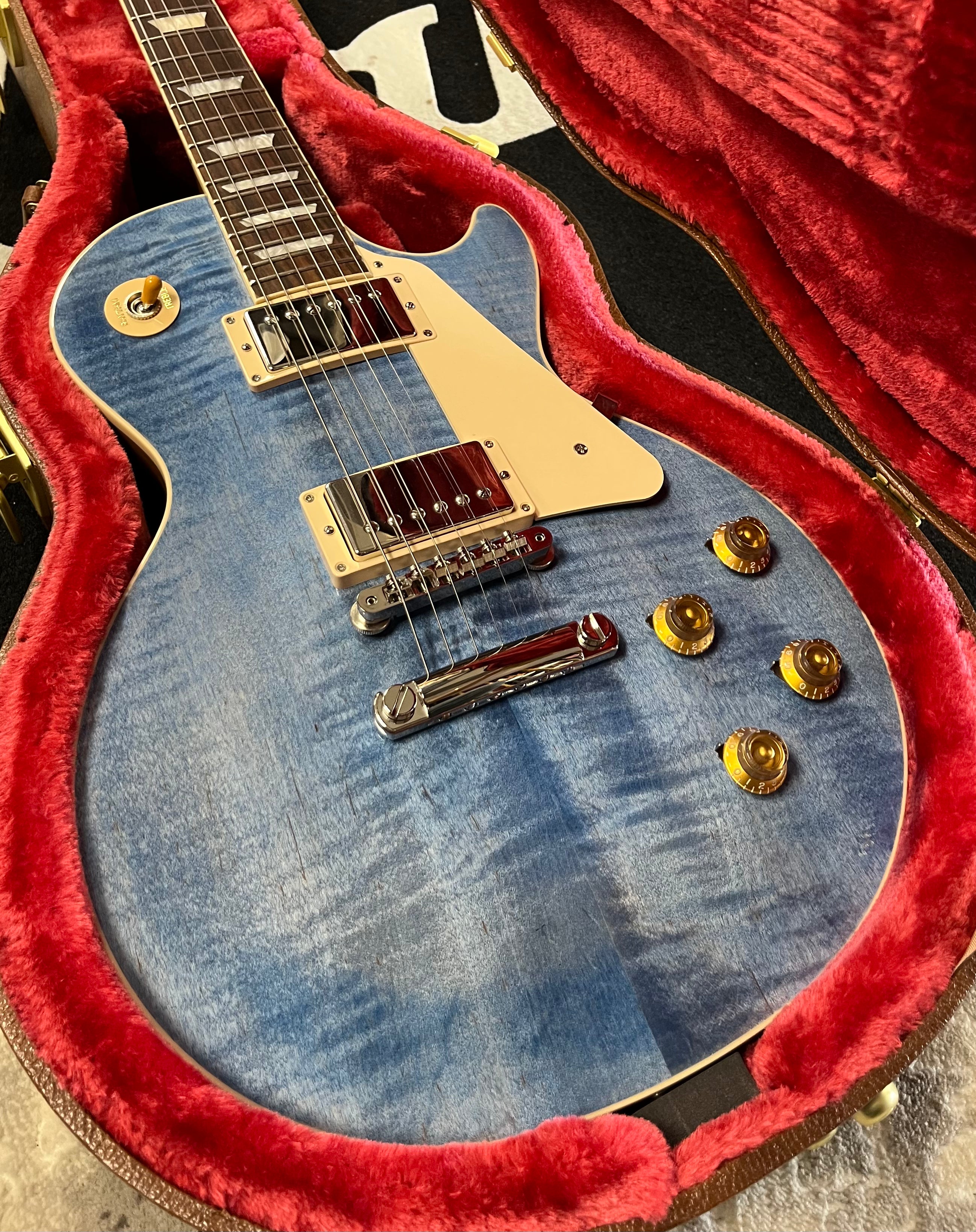 Gibson USA Les Paul Standard 50s Figured Top - Ocean Blue LPS500OBNH SERIAL NUMBER 229130137 - 8.4 LBS