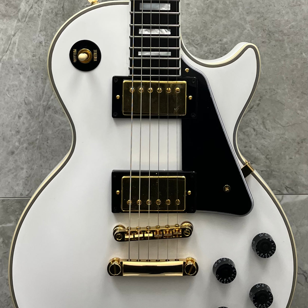 Epiphone ( GIBSON HEADSTOCK ) Les Paul Custom Electric Guitar with Cas ...