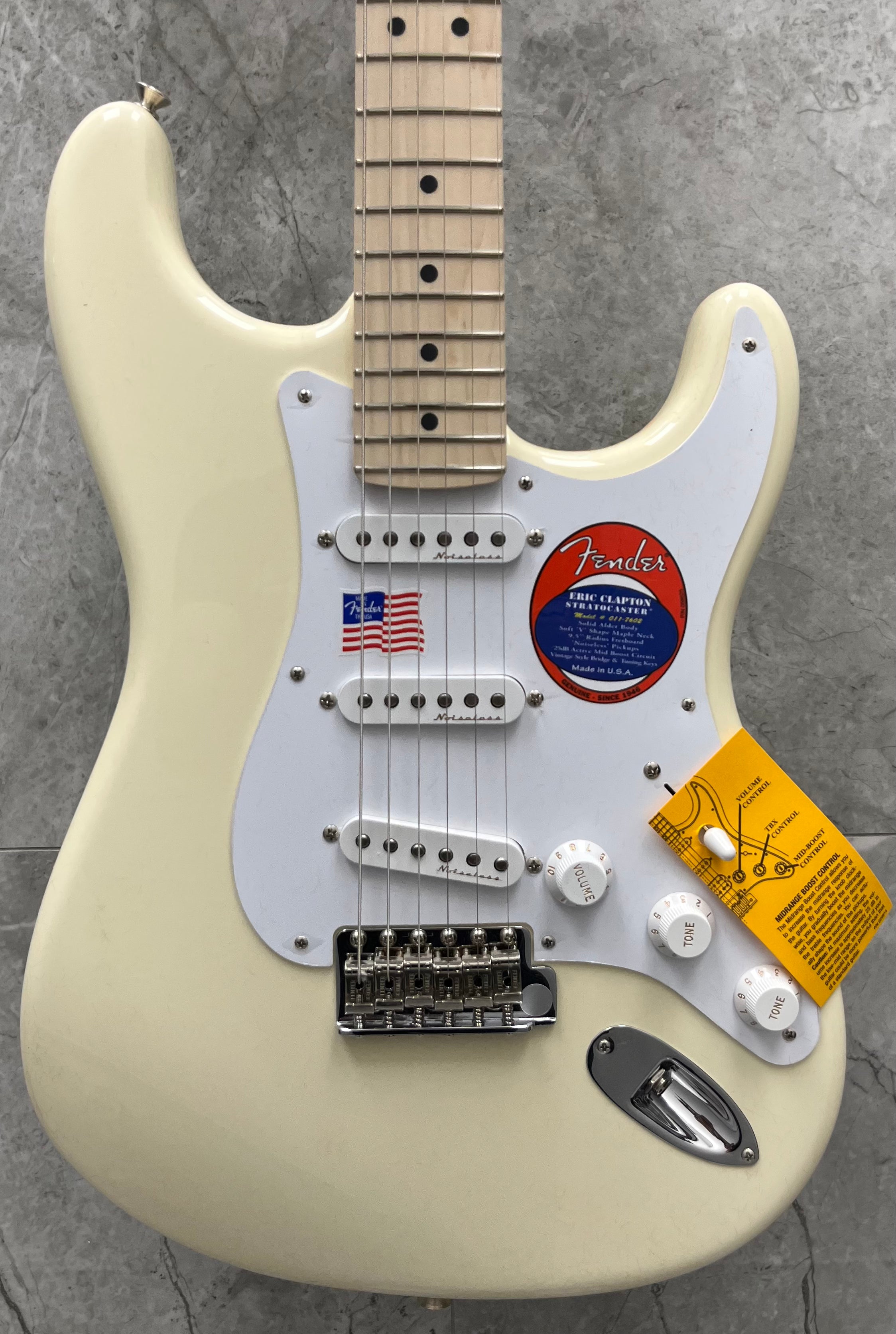 Fender USA Eric Clapton Stratocaster, Maple Fingerboard, Olympic White