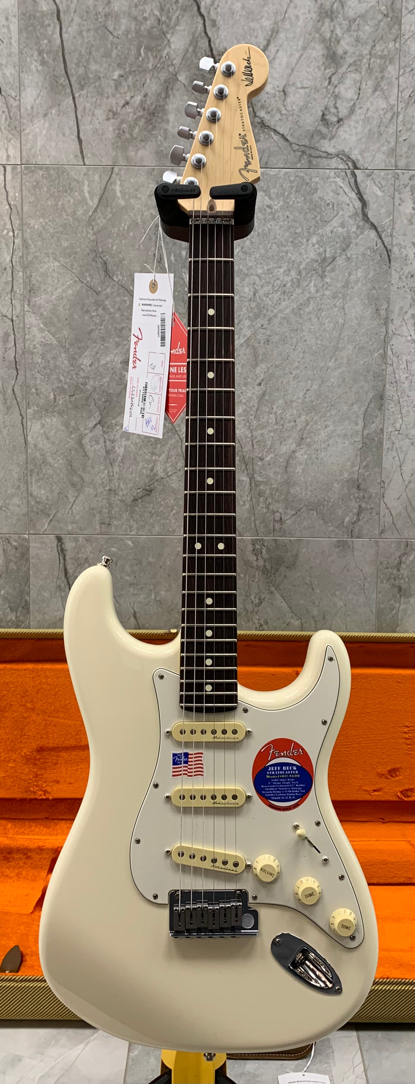 Fender Jeff Beck Stratocaster Rosewood Fingerboard Olympic White 0119600805