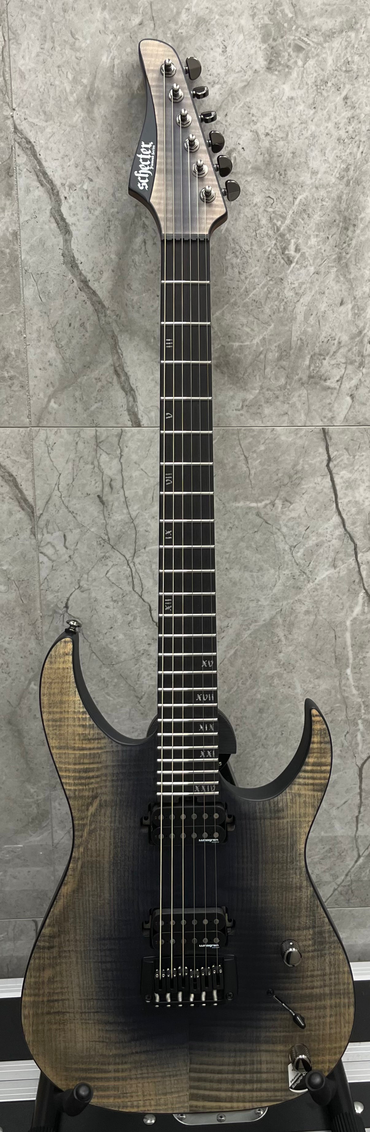 Schecter Banshee Mach-6 6 String Electric Guitar Fallout Burst Finish 1410-SHC MINT DEMO MODEL SERIAL NUMBER W24120849 - 8.5 LBS