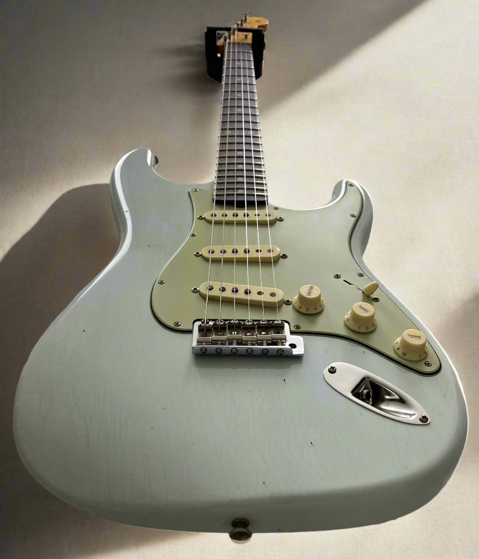 Fender USA Custom Shop 1959 Stratocaster Journeyman Relic 3A Rosewood Fingerboard, Super Faded Aged Sonic Blue 9236091089 SERIAL NUMBER CZ585865 - 7.8 LBS