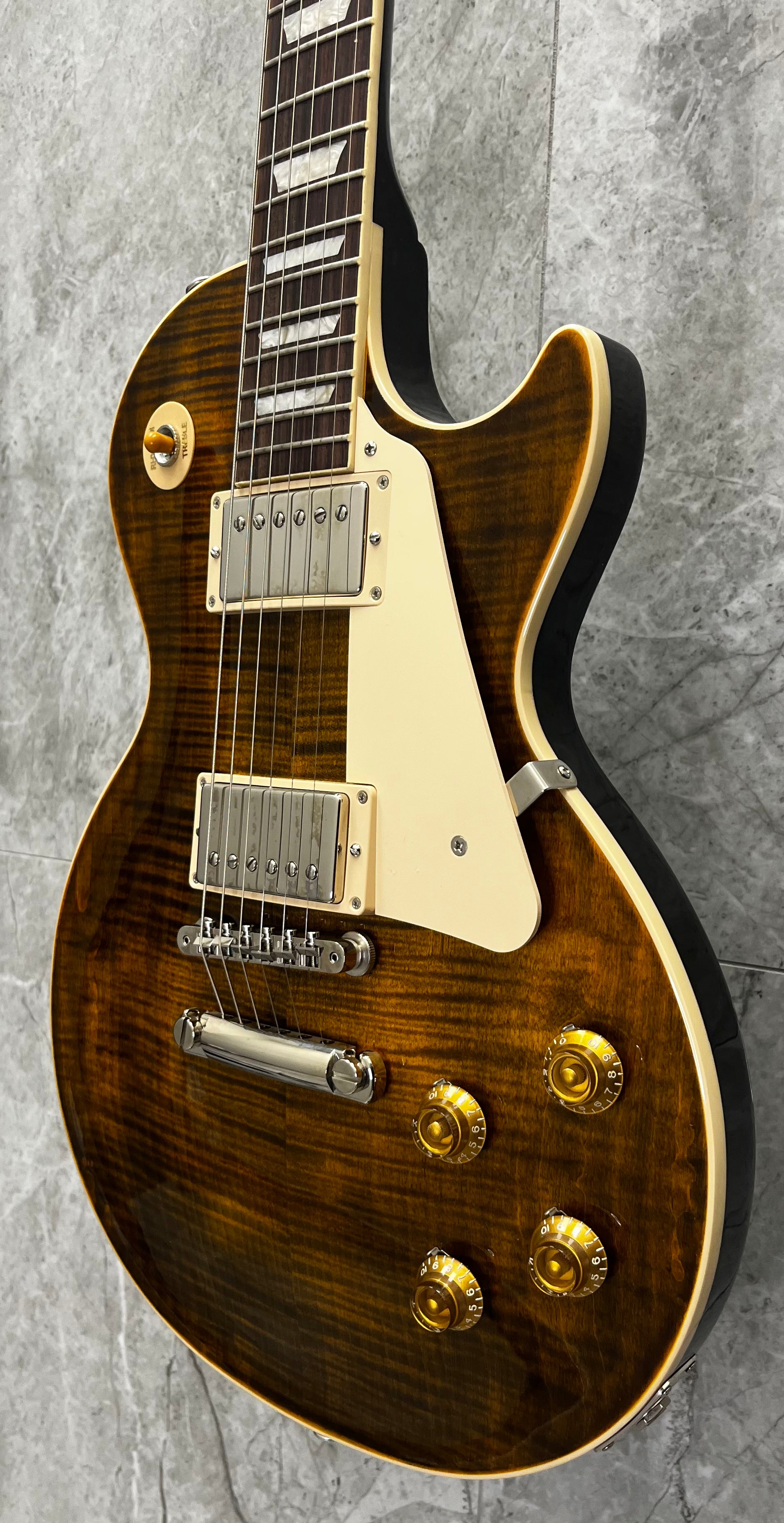 Gibson Limited Edition Les Paul Standard Lite AAA FLAME Electric Guitar with Hardshell Case - Yellow Tiger LPSL5Y24TGNH SERIAL NUMBER 217340350 - 7 LBS 10 OZ