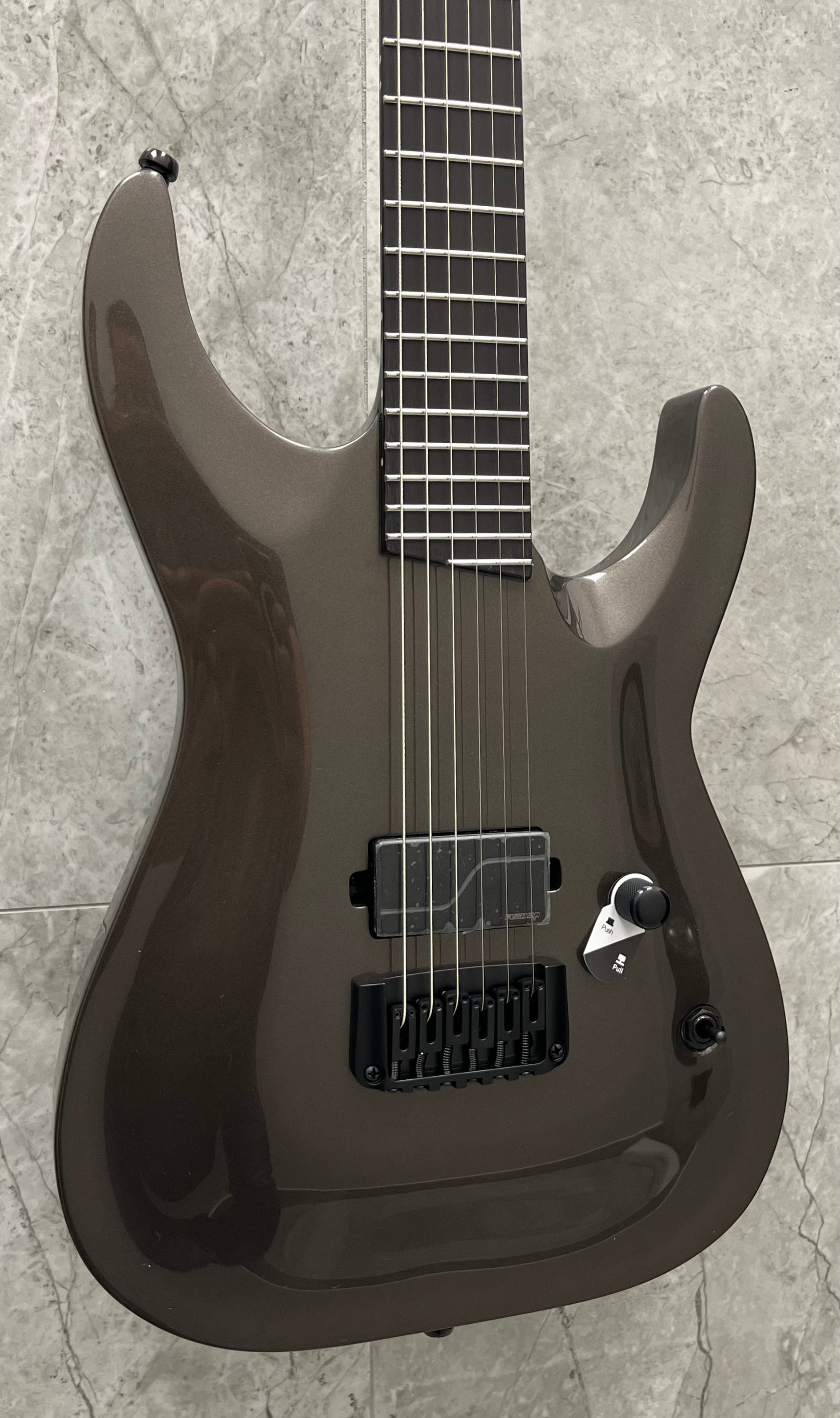 ESP LTD Mick Thomson MT-1 Signature Electric Guitar INCLUDES ESP HARDSHELL CASE - Obsidian Metallic LMTIOBSM