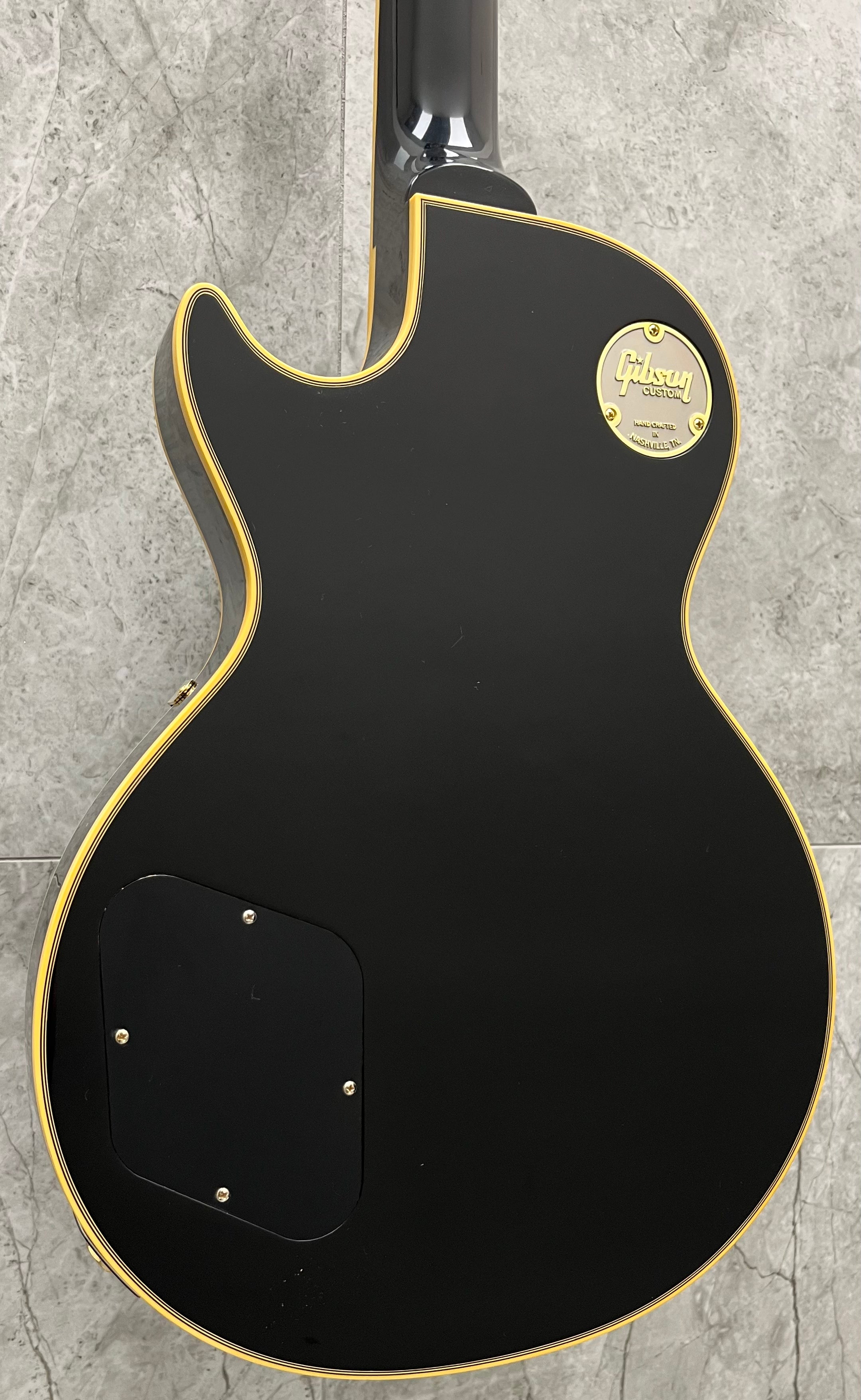 Gibson USA CUSTOM SHOP 1957 Les Paul Custom Reissue 2-Pickup VOS LPB57VOEBGH SERIAL NUMBER 751821 - 8 LBS 9 OZ