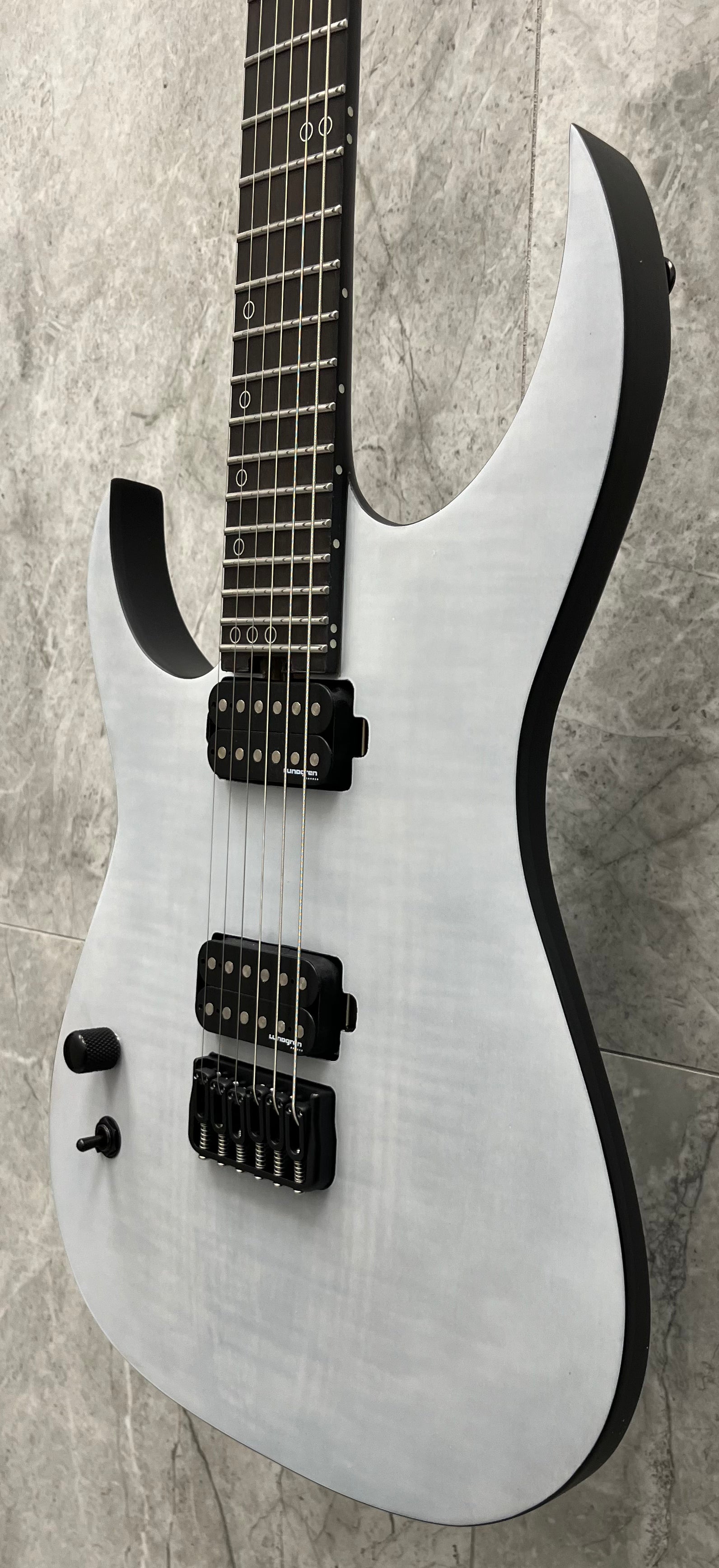 Schecter Keith Merrow KM-6 MK-III Legacy Left Handed Electric Guitar, Transparent White Satin 876-SHC SERIAL NUMBER W24100203 - 6.6 LBS