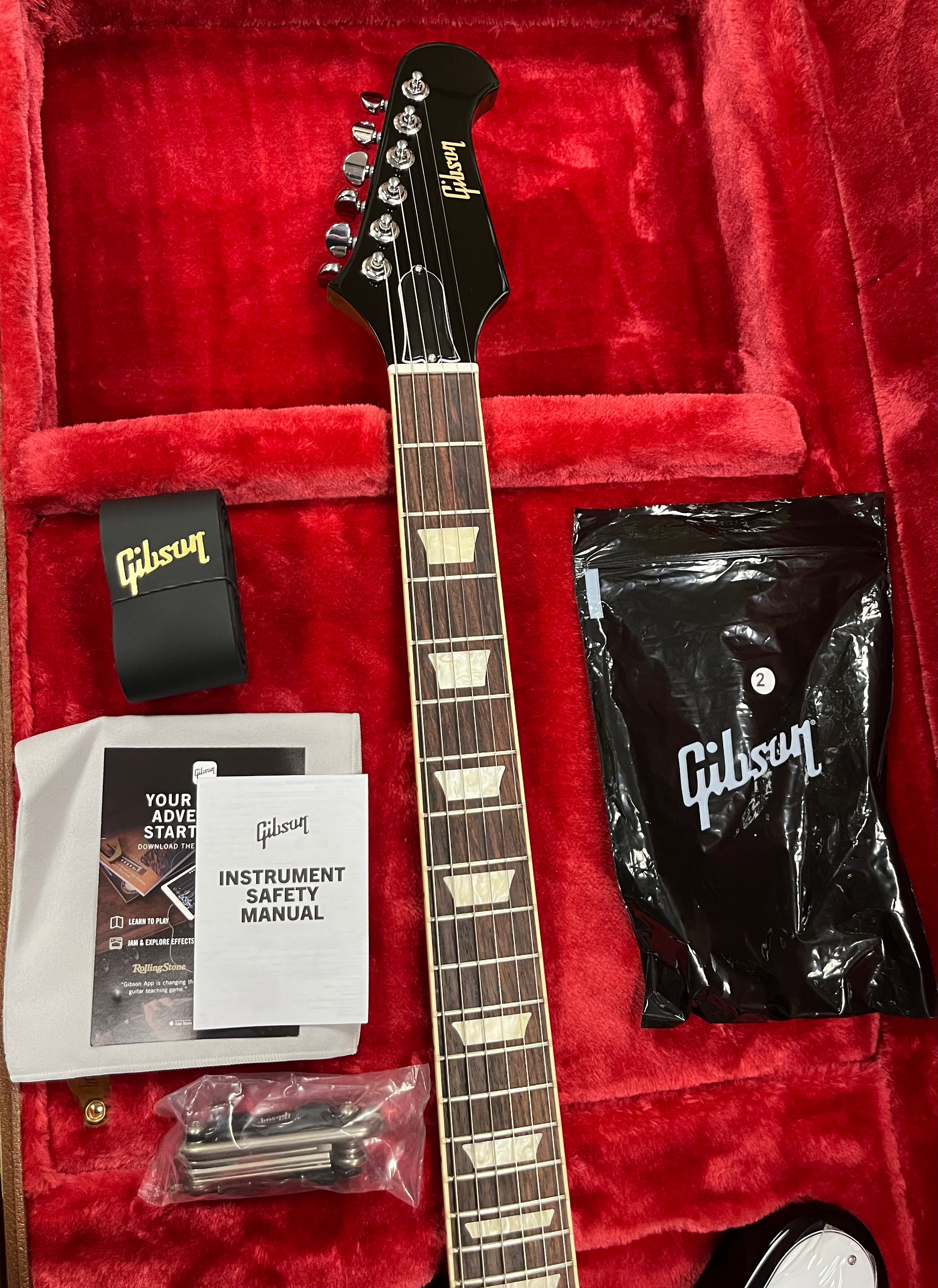Gibson USA Firebird Platypus Electric Guitar with Hardshell Case - Tobacco Sunburst DSFRP00TBCH