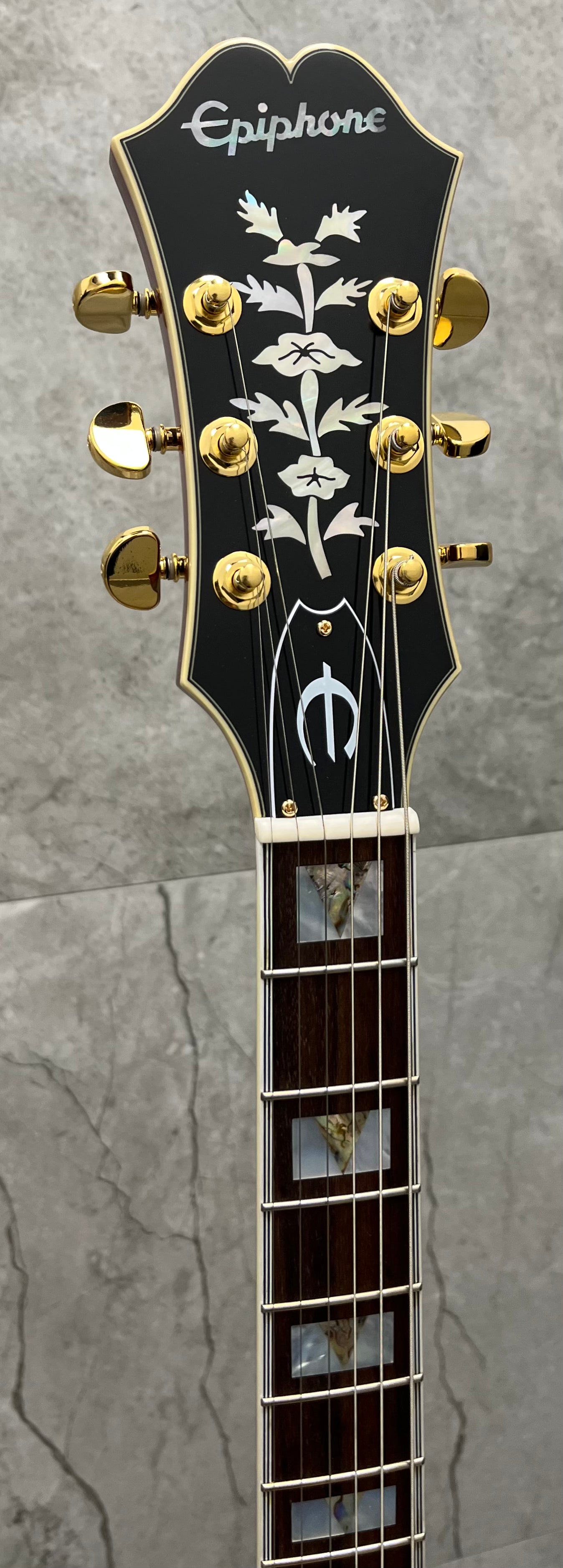 Epiphone Oasis Masterbilt Gem Archer Sheraton Left Handed EMGASCHGHLH SERIAL NUMBER 25051511292 - 8 LBS 12 OZ