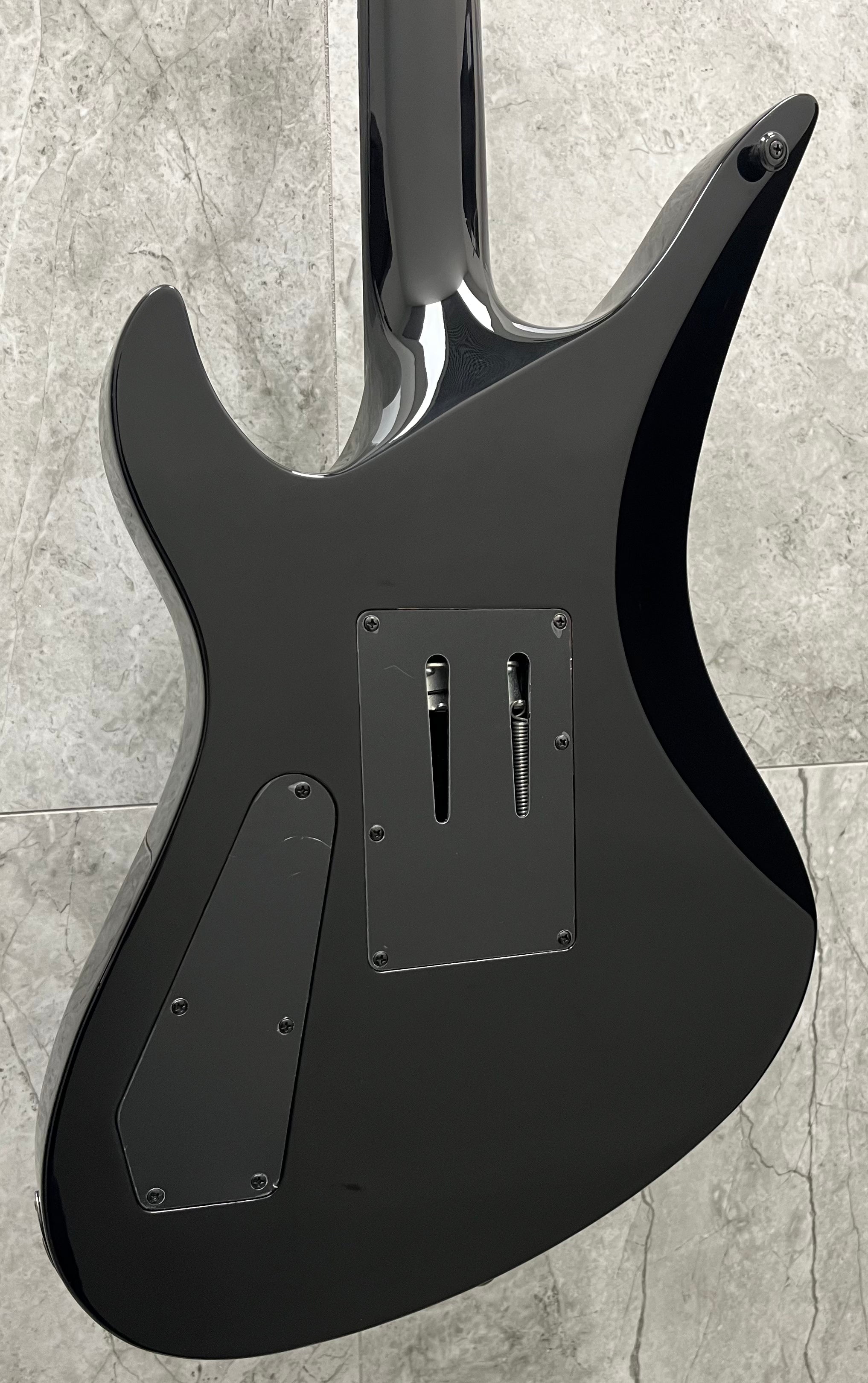 SCHECTER Synyster Custom Gloss Black with Silver Pin Stripes 1740-SHC