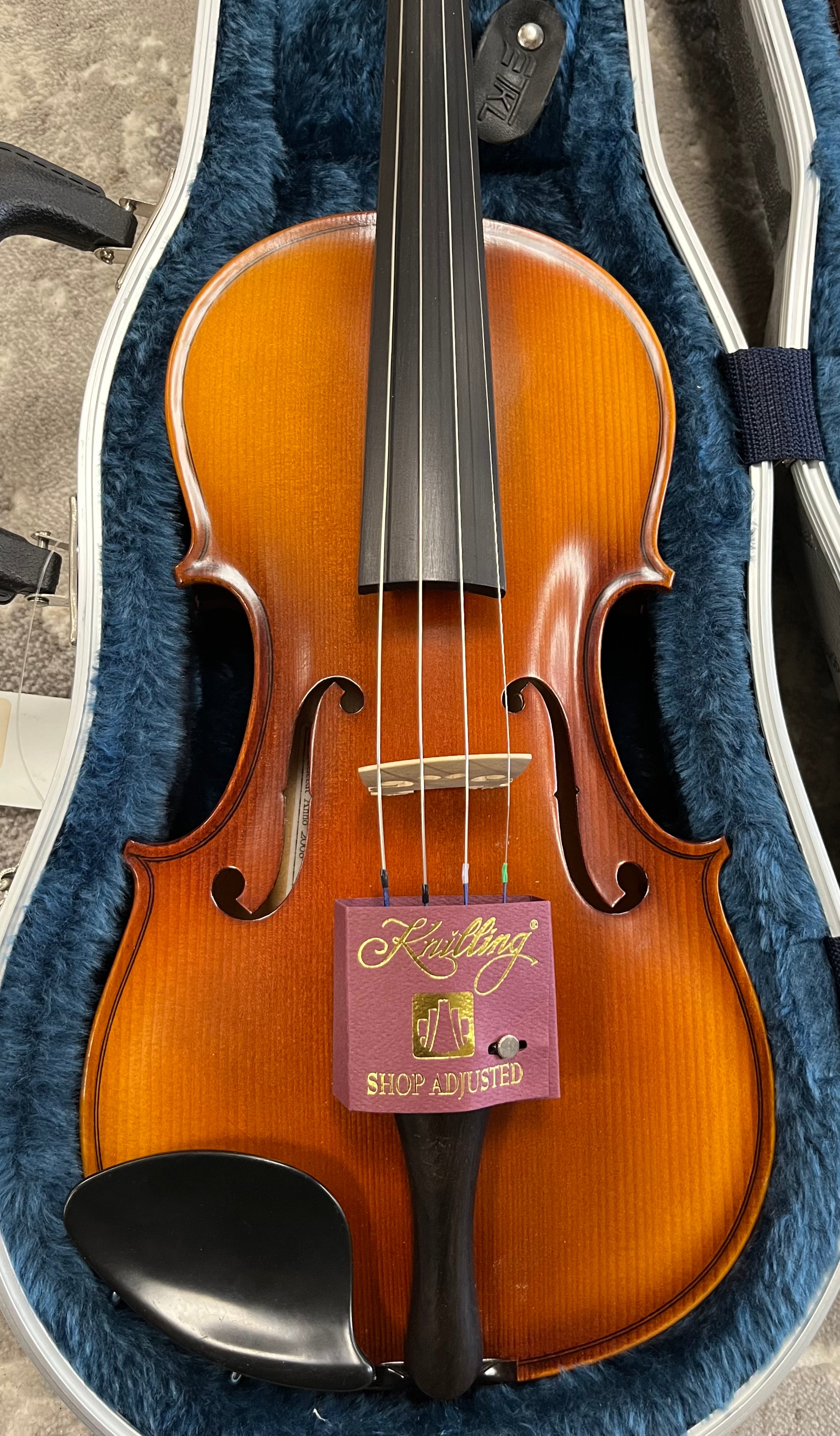 Knilling Bucharest 4KT Violin Outfit Made in Romania W/ Hard Shell Case 3/4 size