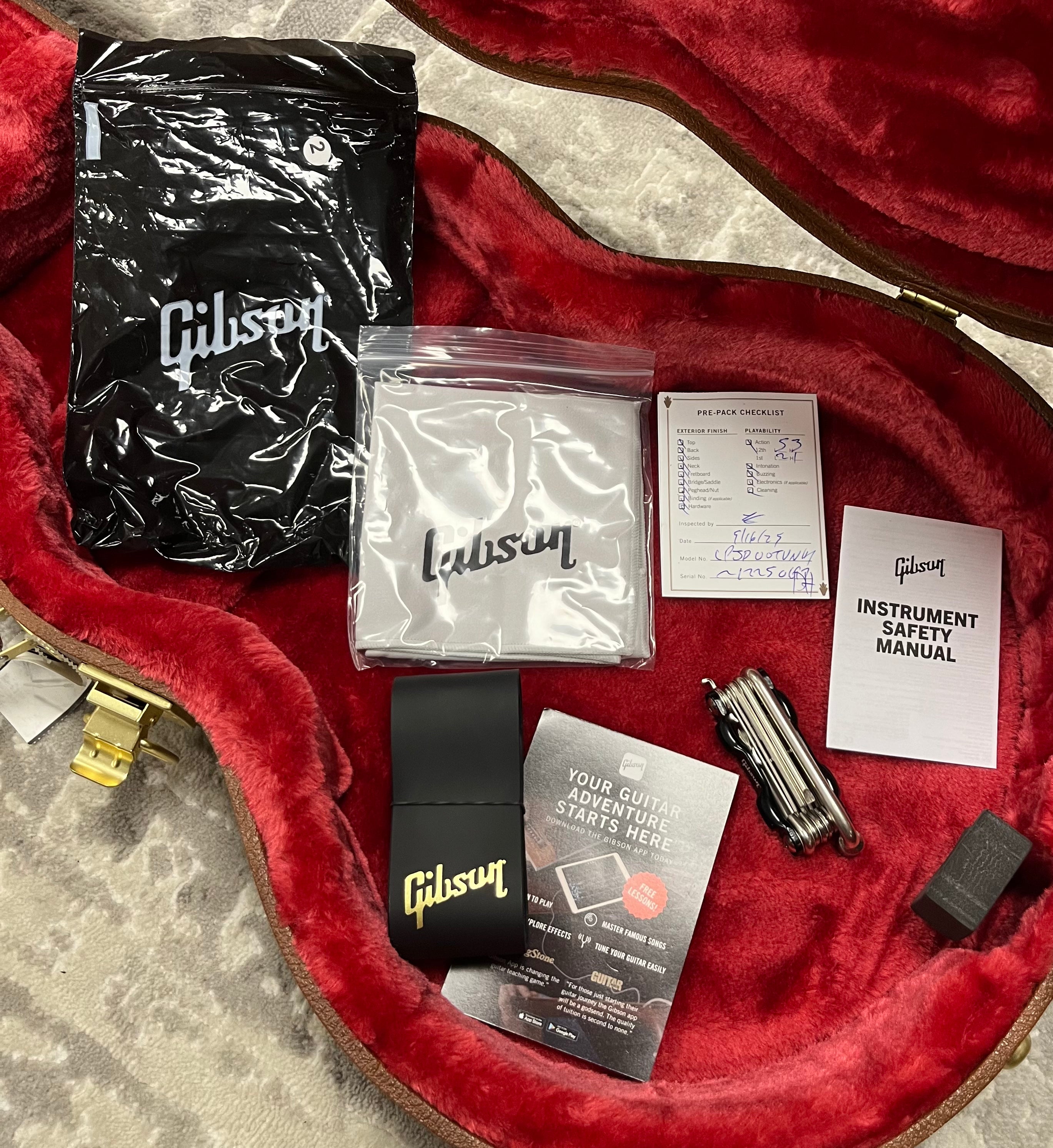 Gibson USA Les Paul Junior Double Cut Electric Guitar with Hardshell Case - TV Yellow LPJD00TVNH SERIAL NUMBER 212250197 - 6 LBS 11 OZ