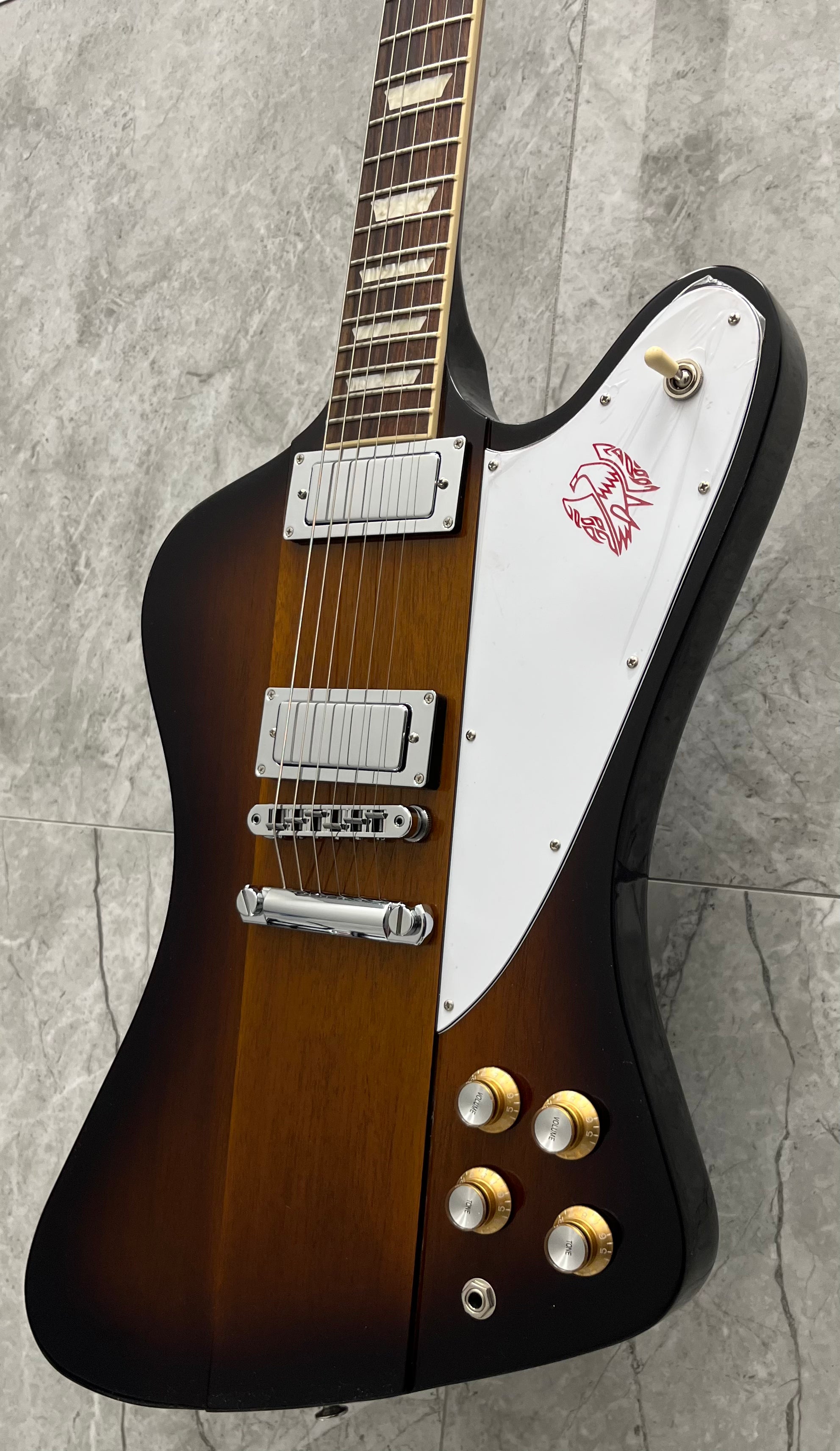 Gibson USA Firebird Platypus Electric Guitar with Hardshell Case - Tobacco Sunburst DSFRP00TBCH