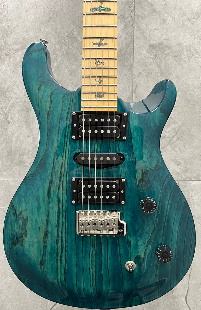 12177】PRS SE SWAMP ASH Green ロックペグに変更済 PRS SE Swamp Ash