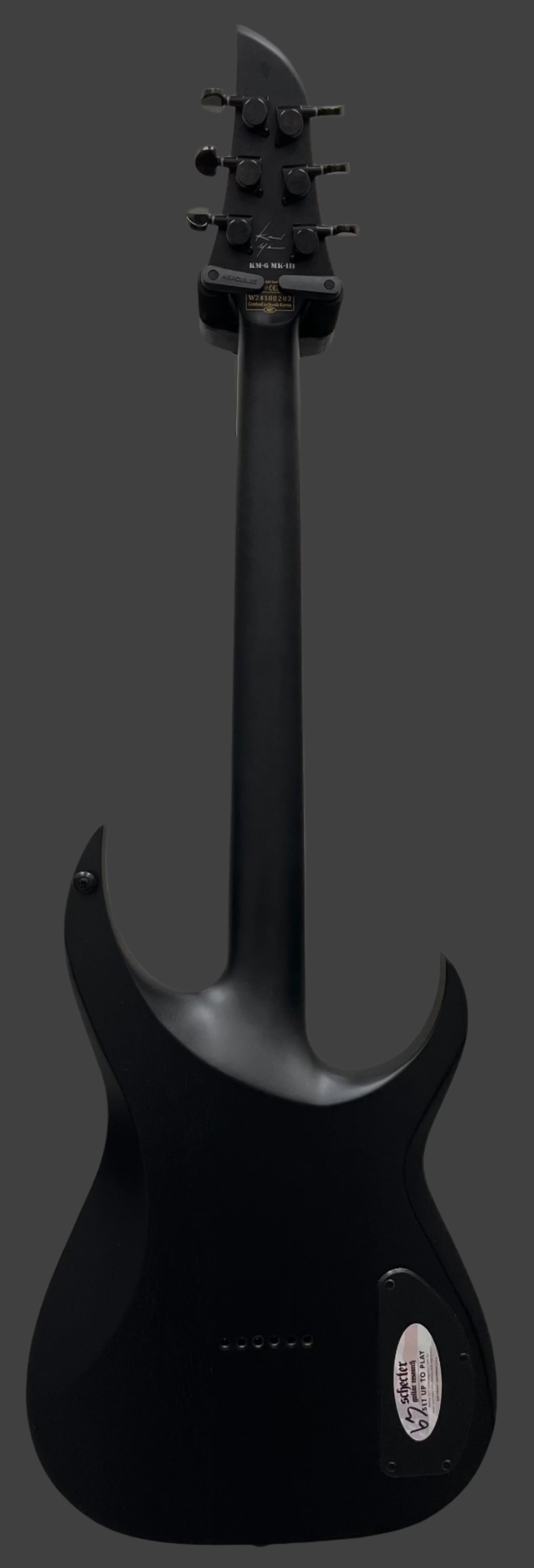 Schecter Keith Merrow KM-6 MK-III Legacy Left Handed Electric Guitar, Transparent White Satin 876-SHC SERIAL NUMBER W24100203 - 6.6 LBS