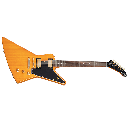 Epiphone Gibson Custom Shop Inspired 1958 Korina Explorer Black Pickgu L.A. Music