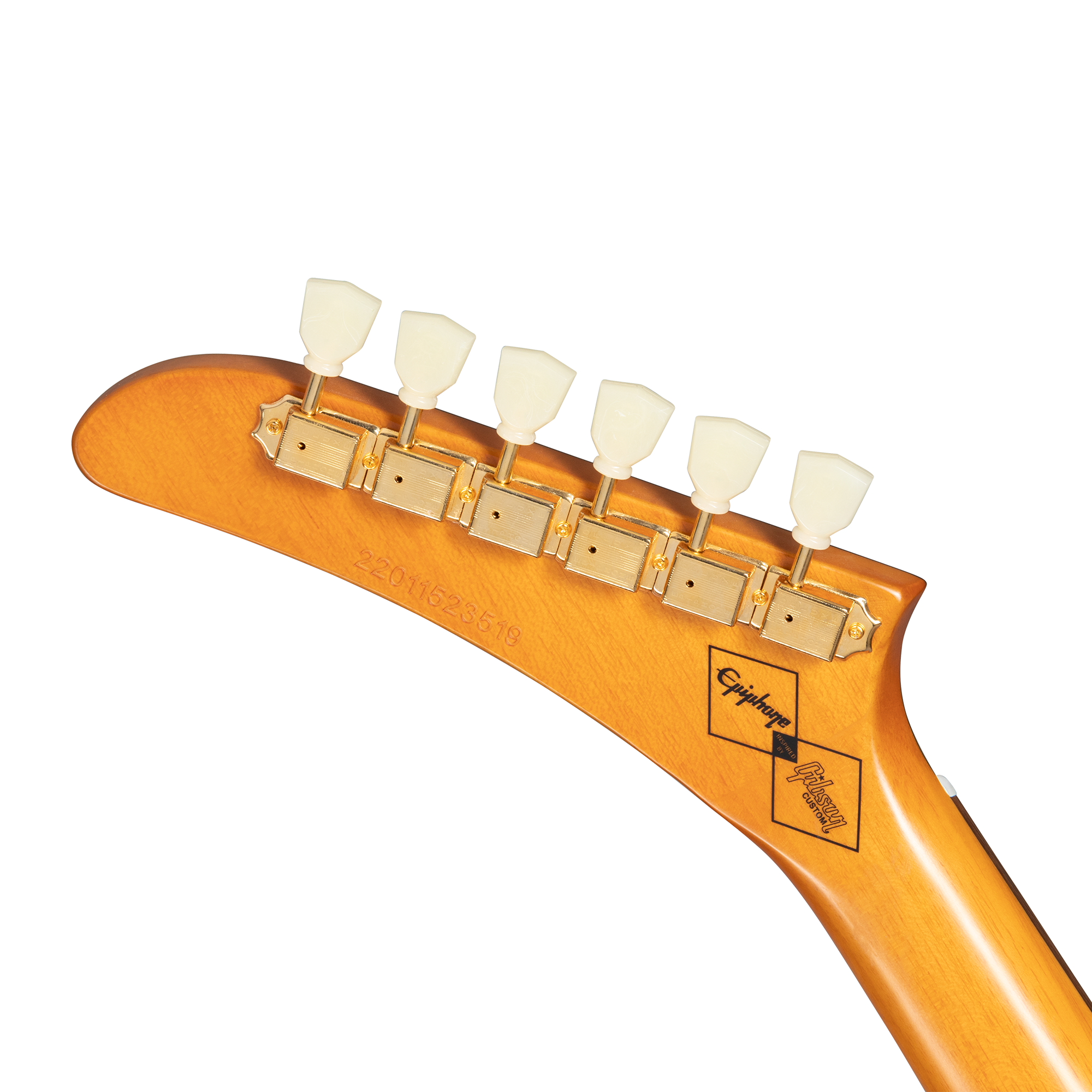 Epiphone Gibson Custom Shop Inspired 1958 Korina Explorer Black Pickguard IGCKEXBANAGH SERIAL NUMBER 22111523173 - 7.4 LBS