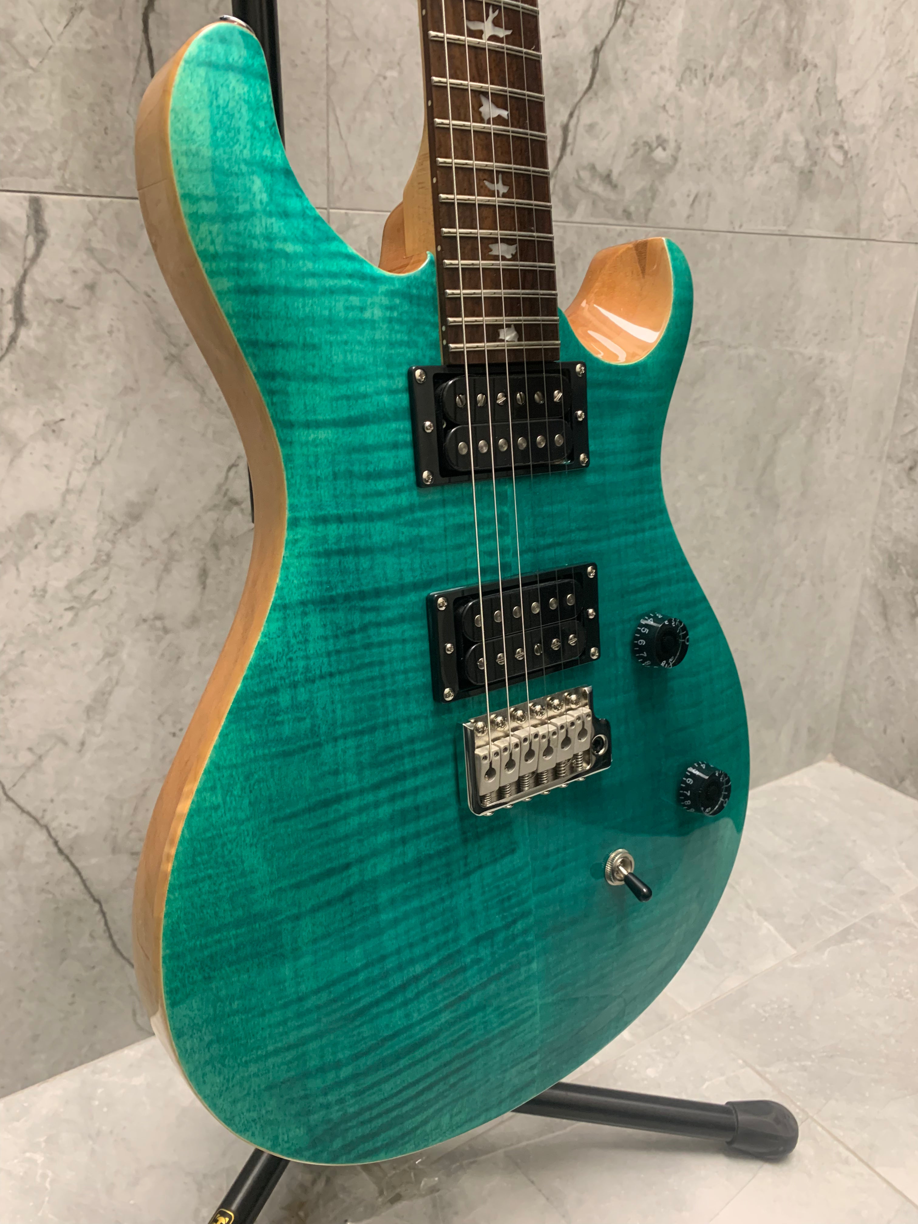 PRS Guitars SE CE24 Electric Guitar with Gigbag - Turquoise 112888::TU: SERIAL NUMBER CTIF055204 - 7.4 LBS