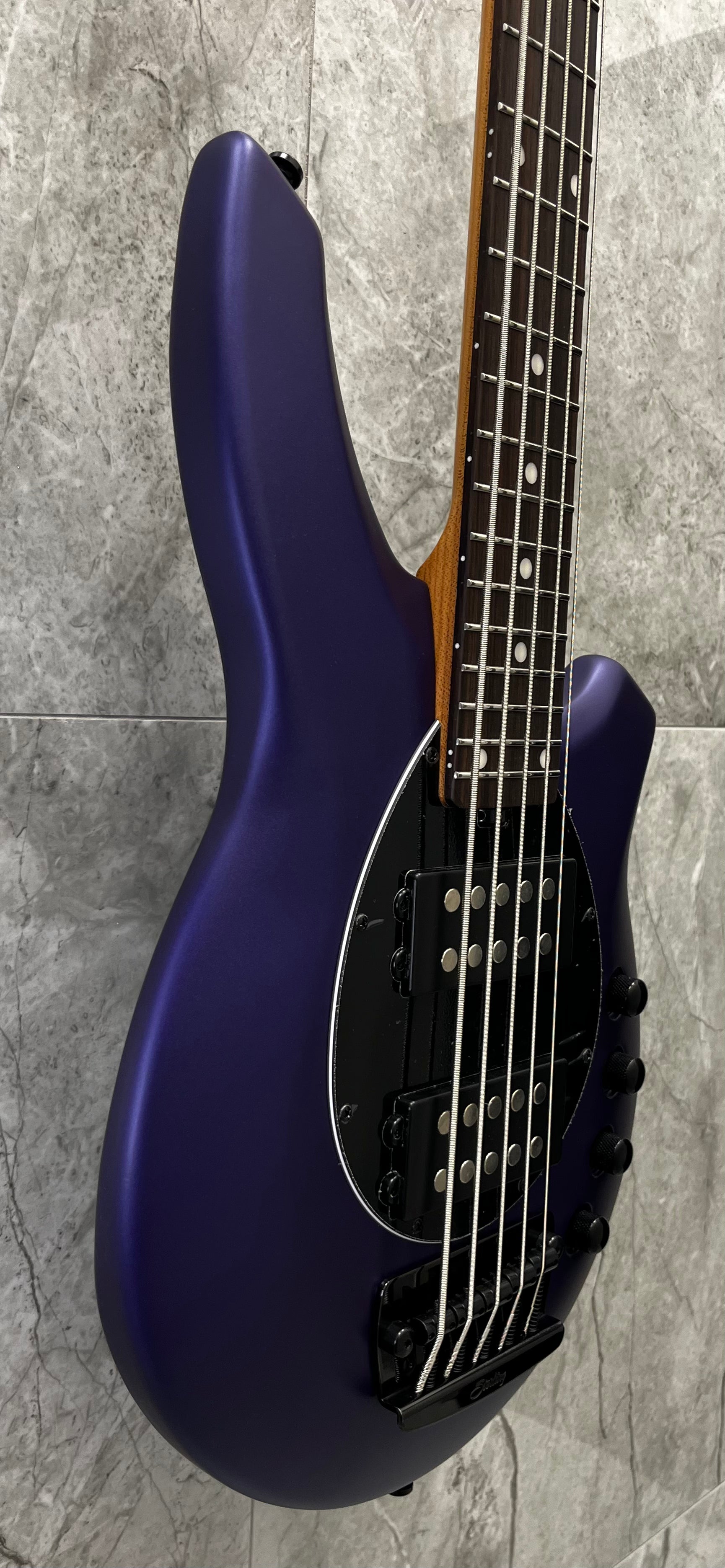 Sterling by Music Man Bongo 5 Bass Guitar - Firemist Purple Satin STBONGO5FMPSR2 SERIAL NUMBER D111548 - 8 LBS 14 OZ