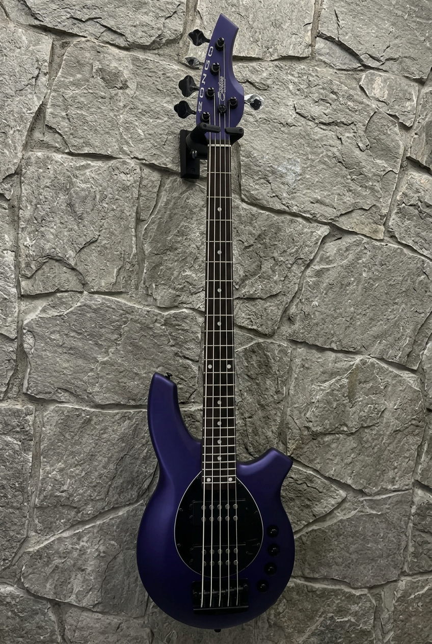 Sterling by Music Man Bongo 5 Bass Guitar - Firemist Purple Satin STBONGO5FMPSR2 SERIAL NUMBER D111548 - 8 LBS 14 OZ