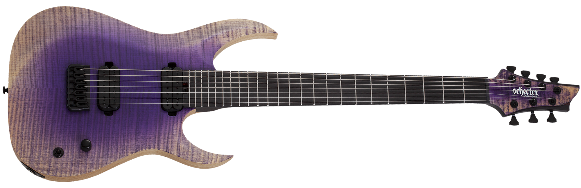 Schecter John Browne Tao-7 7 String Electric Guitar, Ozone Burst 633-SHC