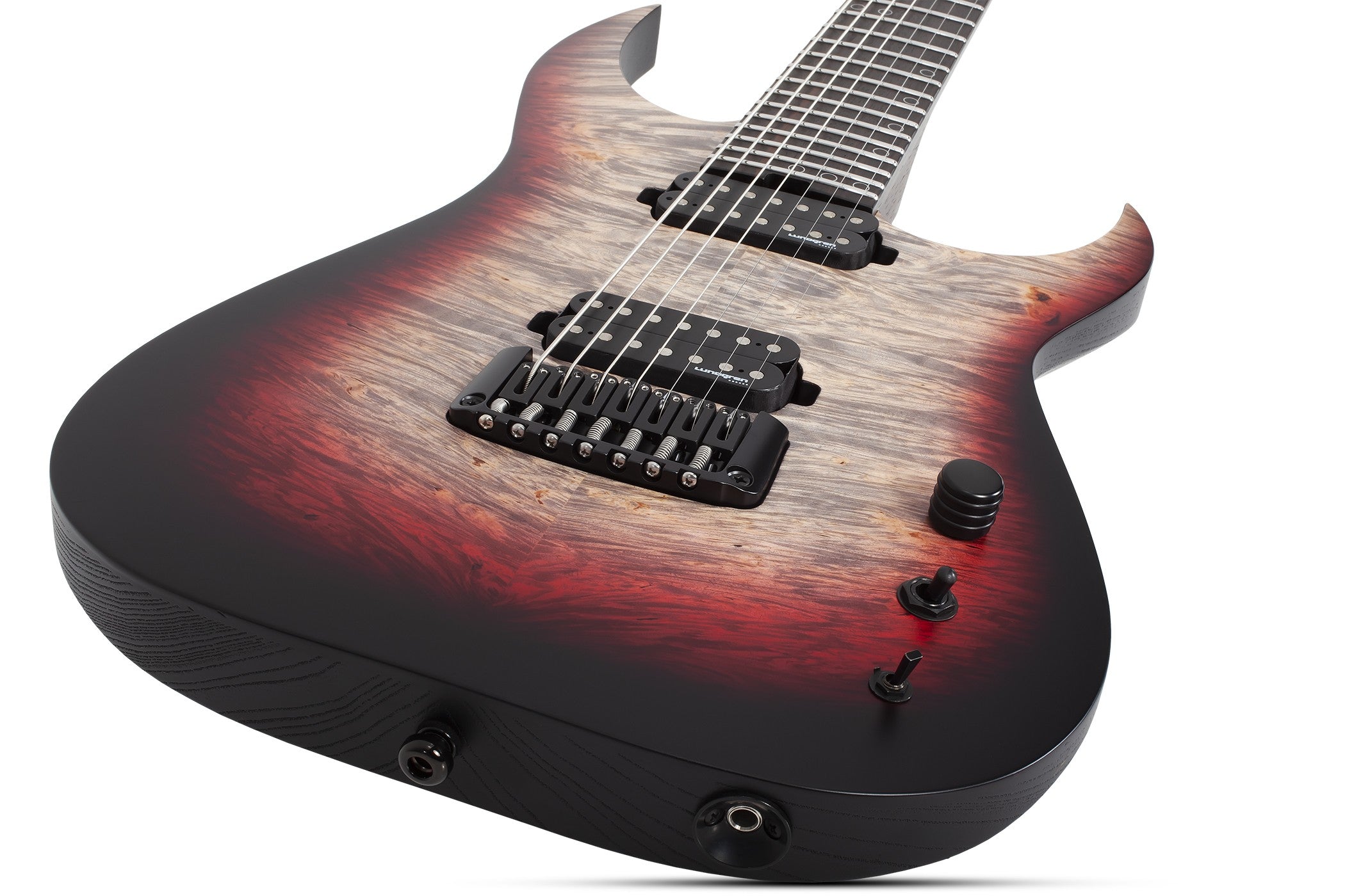 Schecter Keith Merrow KM-7 MK-III Pro USA Signature Electric Guitar With Case, Bloodlust Crystal Burl 7066-SHC