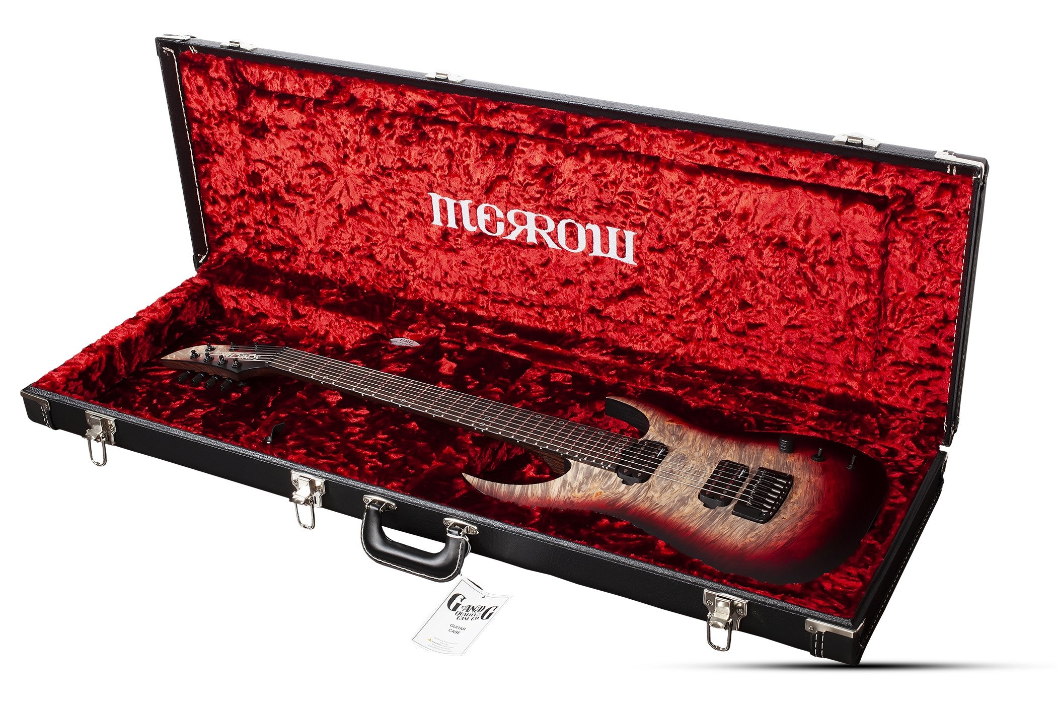 Schecter Keith Merrow KM-7 MK-III Pro USA Signature Electric Guitar With Case, Bloodlust Crystal Burl 7066-SHC