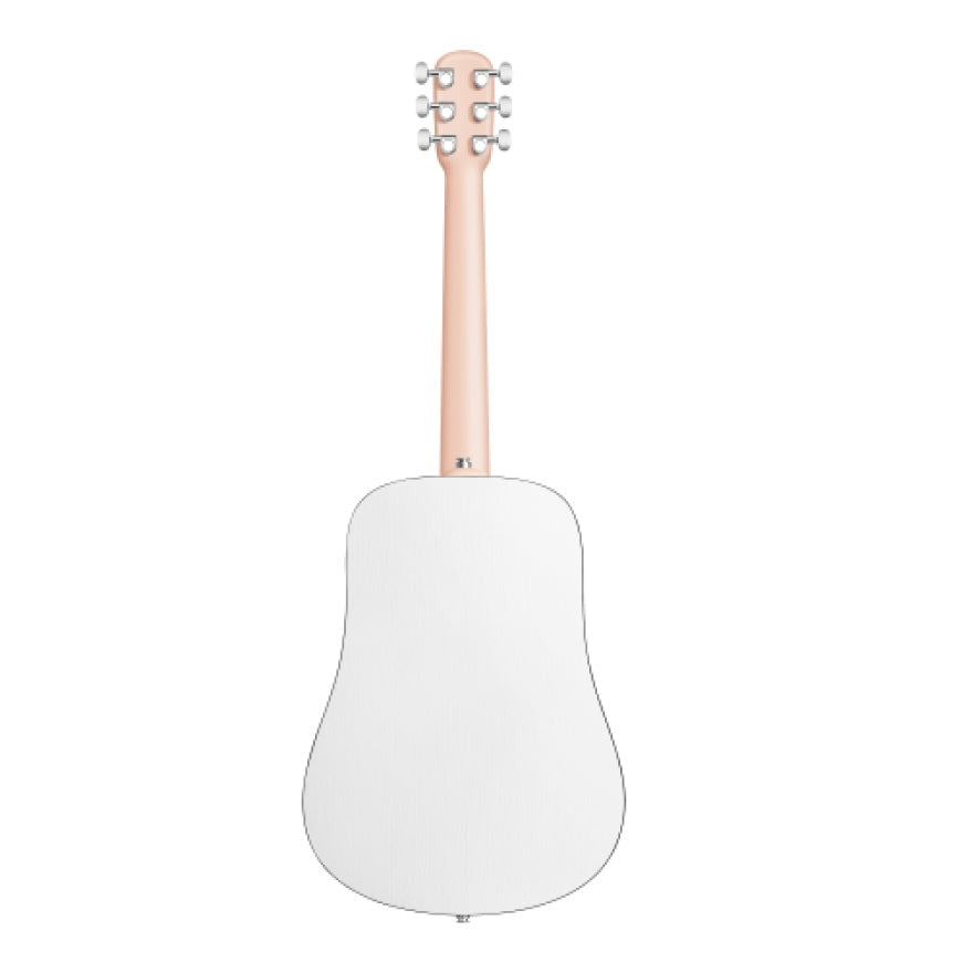 Lava Music ME Play 36” Acoustic / Electric Guitar With Gig Bag, Light Peach / Frost White L9200003