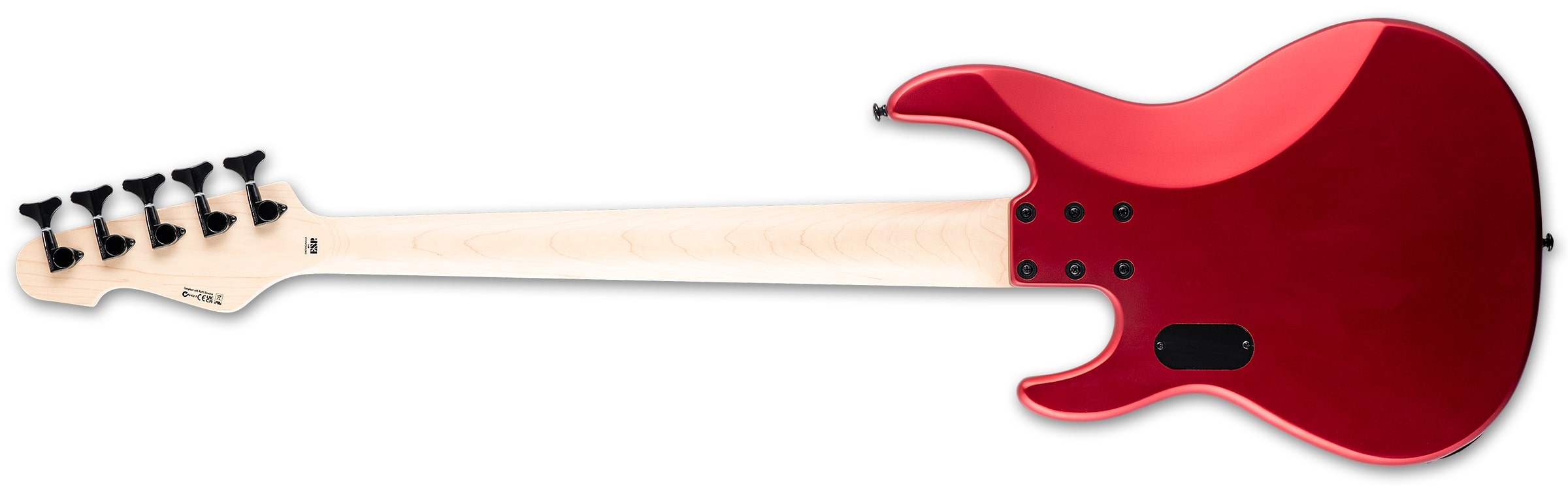 ESP LTD AP-5 5-String Electric Bass, Candy Apple Red Satin LAP5CARS
