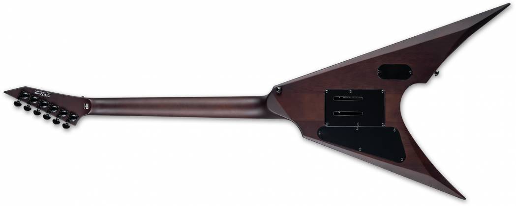 ESP LTD ARROW1000 Arrow-1000 LTD Deluxe V Shape 6 String Electric Guitar, Dark Brown Sunburst Satin LARROW1000QMDBSBS SERIAL NUMBER W24021605 - 7 LBS 4 OZ