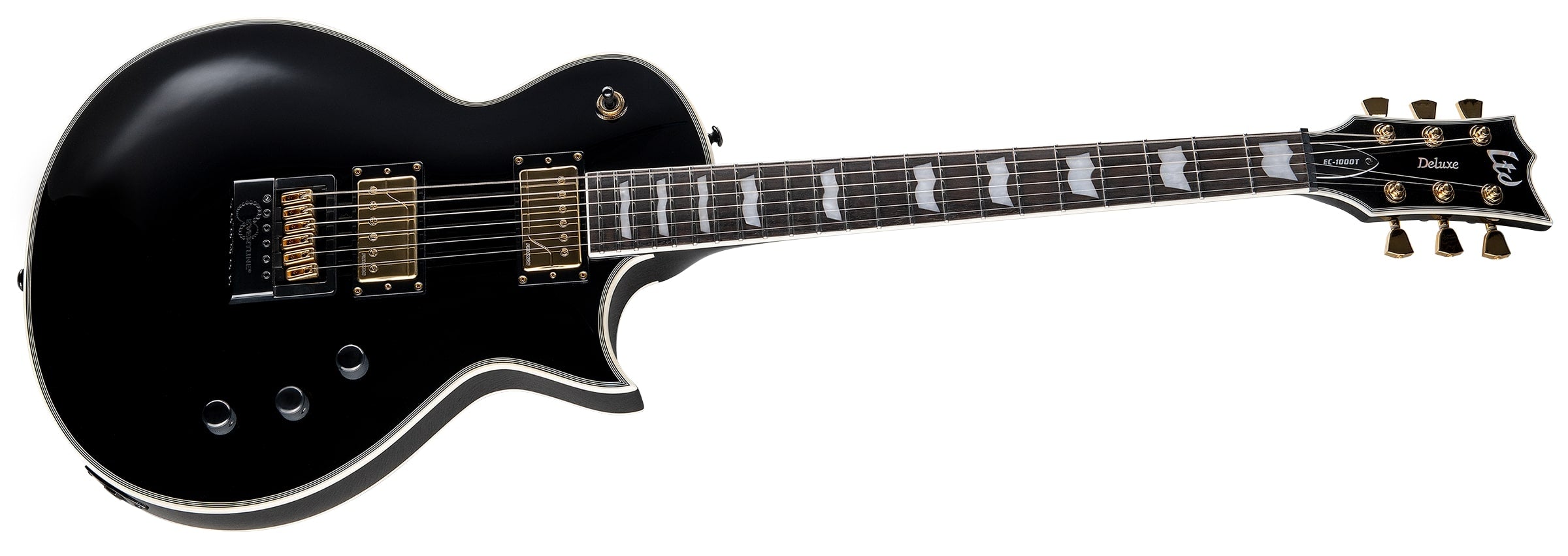 ESP LTD EC-1000T CTM Evertune Left-Handed Electric Guitar, Black LEC1000TCTMETBLKLH
