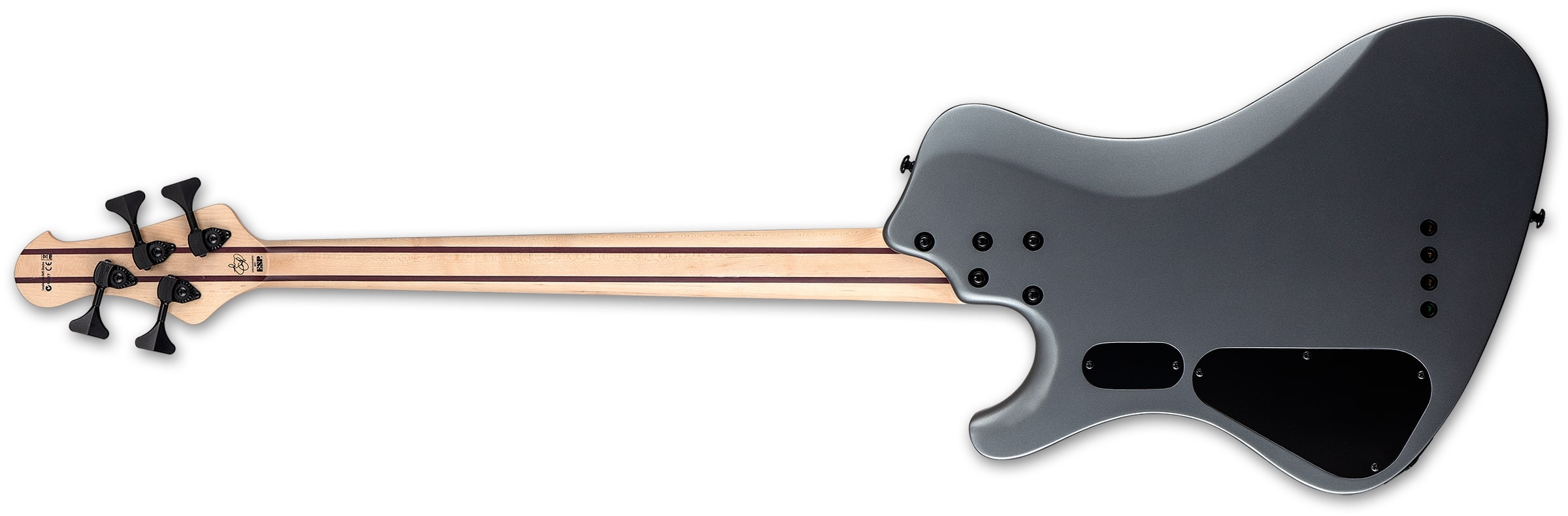 ESP LTD JC-4 4-String Electric Bass, Dark Grey Metallic Satin LJC4DGMS