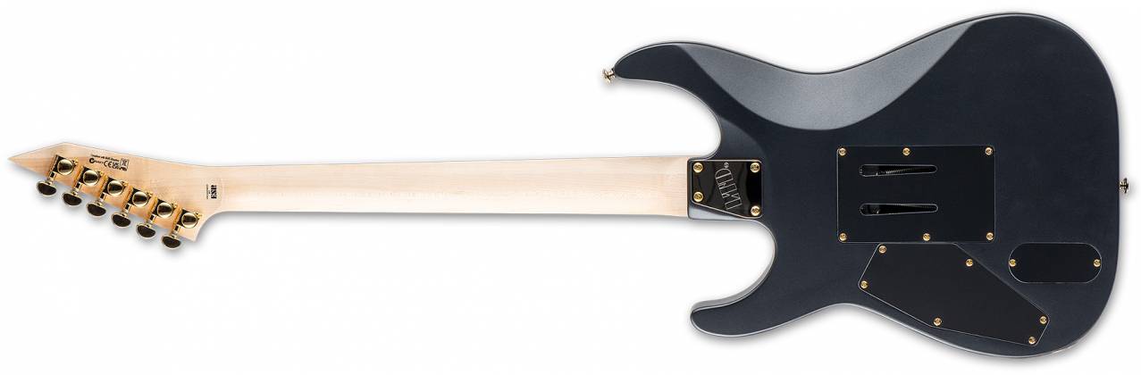 ESP LTD M-1001 LTD Deluxe 6-String Electric Guitar, Charcoal Metallic Satin LM1001CHMS