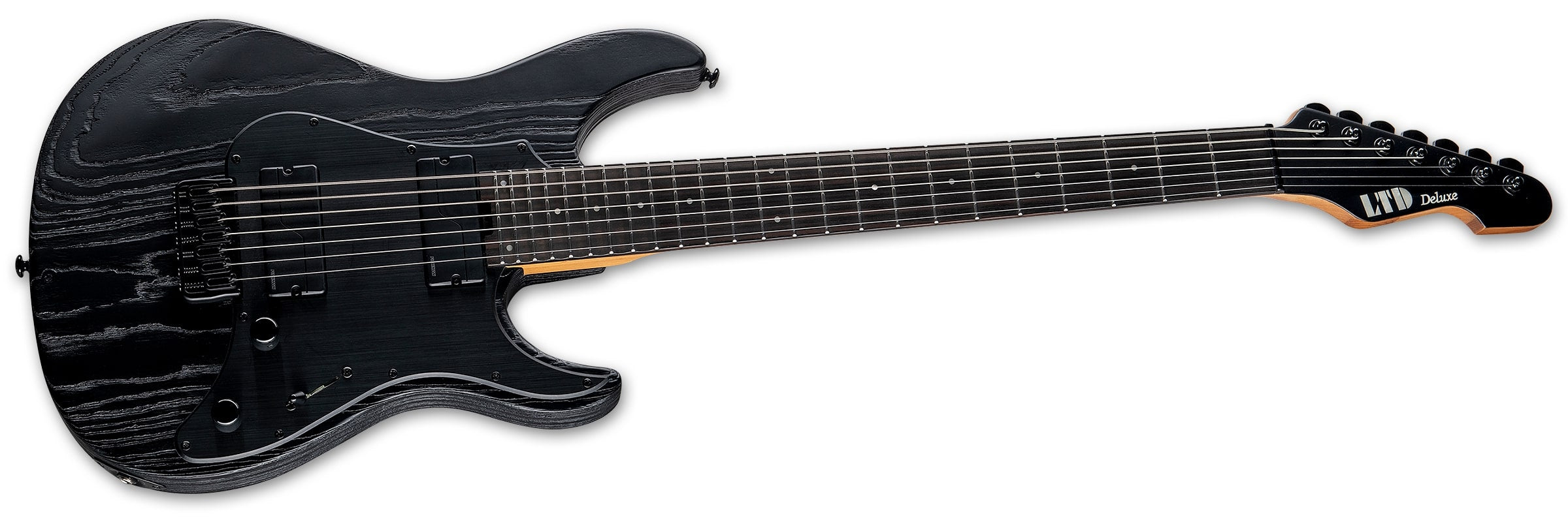 ESP LTD SN-1007HT Baritone Left-Handed Electric Guitar, Black Blast LSN1007BHTBLKBLASTLH