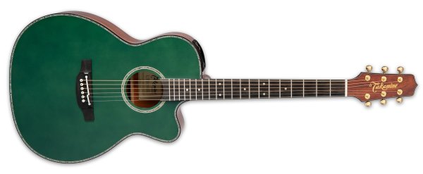 Takamine 2025 Limited Edition 6 String Acoustic Electric Guitar with Semi-Hard Gigbag, Green LTD2025