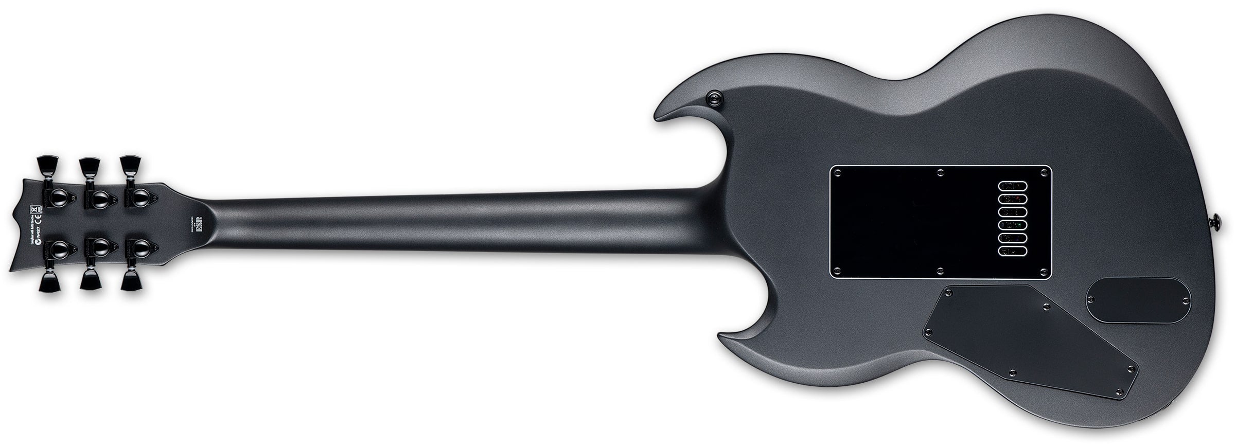 ESP LTD Viper 1000 Evertune Electric Guitar, Charcoal Metallic Satin LVIPER1000ETCHMS
