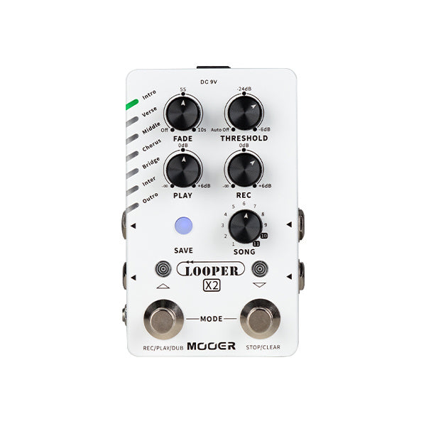 Mooer Looper X2 Stereo Looper Effects Pedal M727