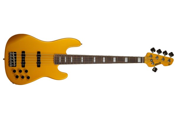 Markbass GV 5 Gloxy 5-String Electric Bass, Metallic Yellow Brand: Markbass Model: MB-GV-5-GLOXY-MY-CR-RW