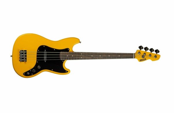 Markbass 4-string M-Master Style 30" Scale Electric Bass With Bag, Yellow MB-YELLOW-LITTLE-BASS