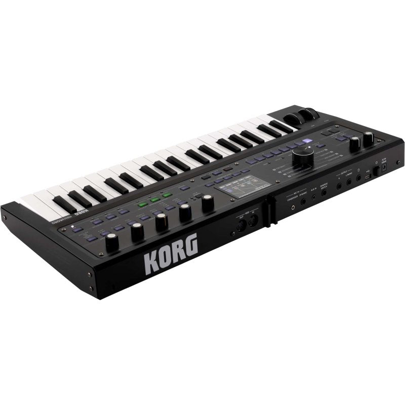 Korg Limited Edition MicroKorg 2 37-Key Synthesizer / Vocoder with Soft Case, Metallic Black MICROKORG2BK