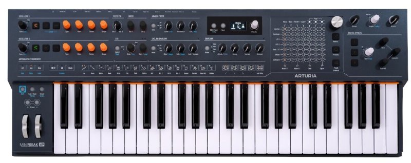 Arturia 6-Voice 49-Key Hybrid Polyphonic Synthesizer MINIFREAK49