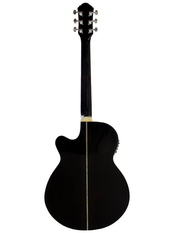 Oscar Schmidt OG10CEFTB Cutaway Electric Flame Trans Black
