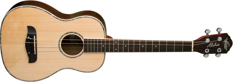 Solid Spruce Rosewood Baritone Ukulele, Natural Gloss Brand: Oscar Schmidt OU53S-A